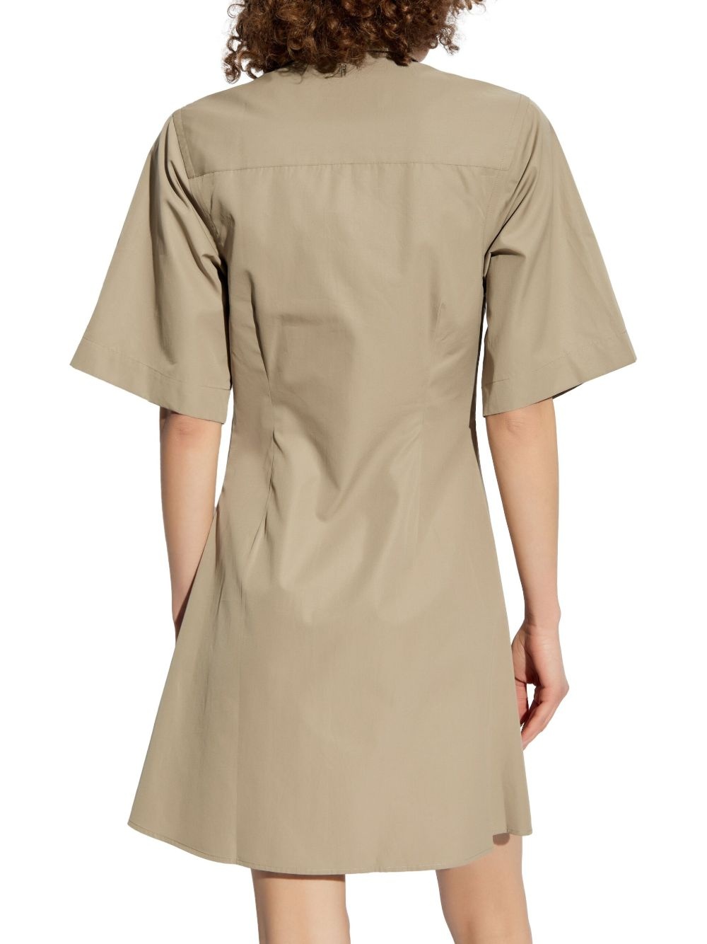 cotton shirt dress - 4
