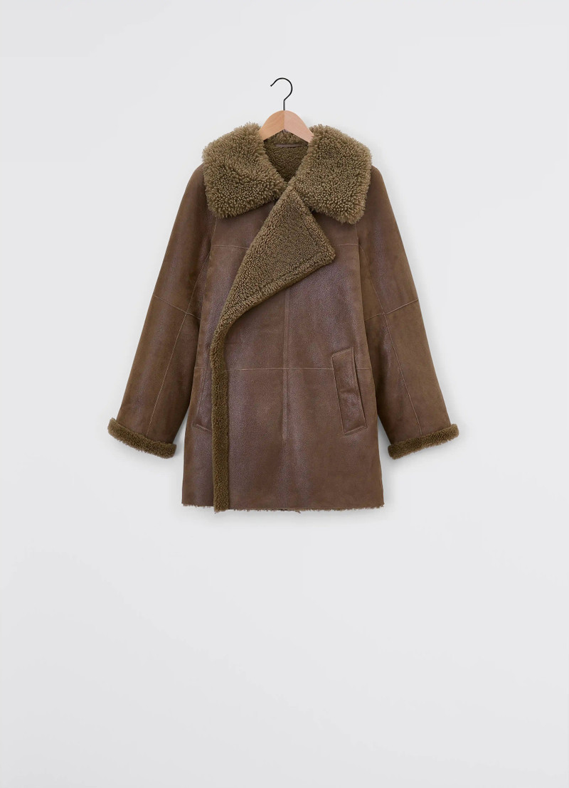 ASYMMETRICAL SHEARLING COAT 1