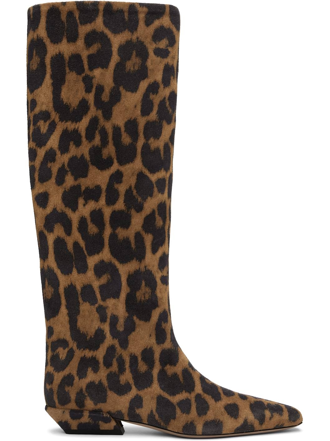 Tan & Black Bettina 25 Tall Boots - 1