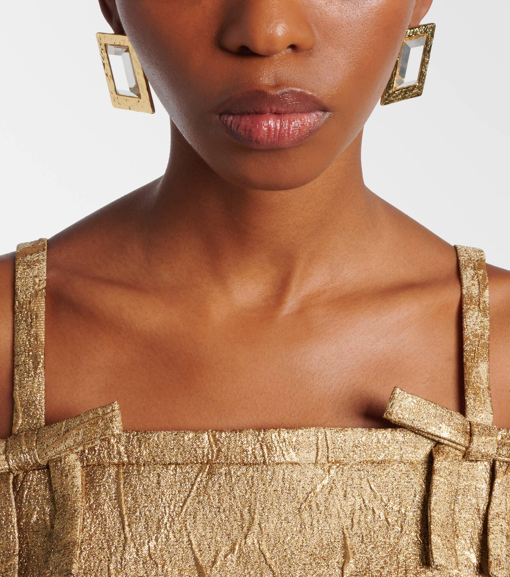 18kt gold-plated earrings - 6