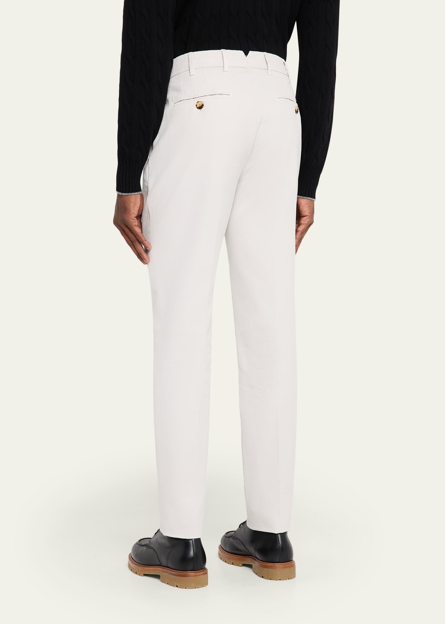 Men's Modern Fit Flat-Front Pants - 3