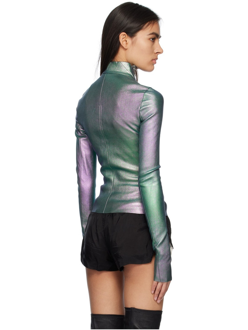 Green Gary Leather Jacket 3