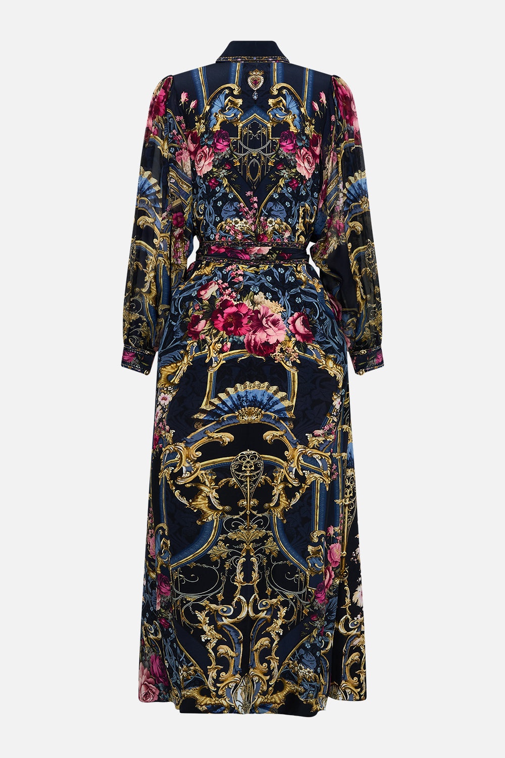 CURVED COLLAR SHIRT DRESS - 7