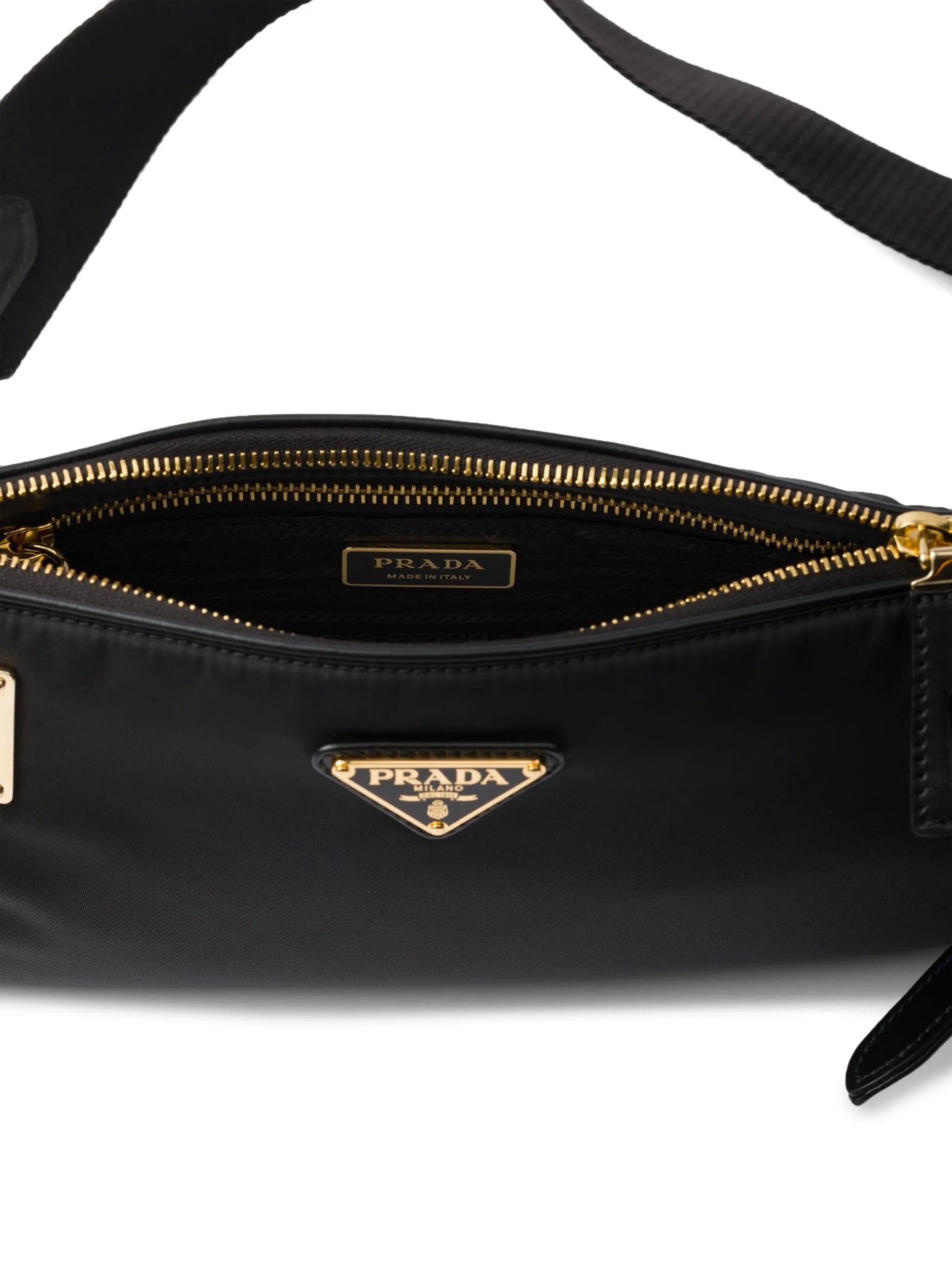 Small Leather-trim Shoulder Bag - 5