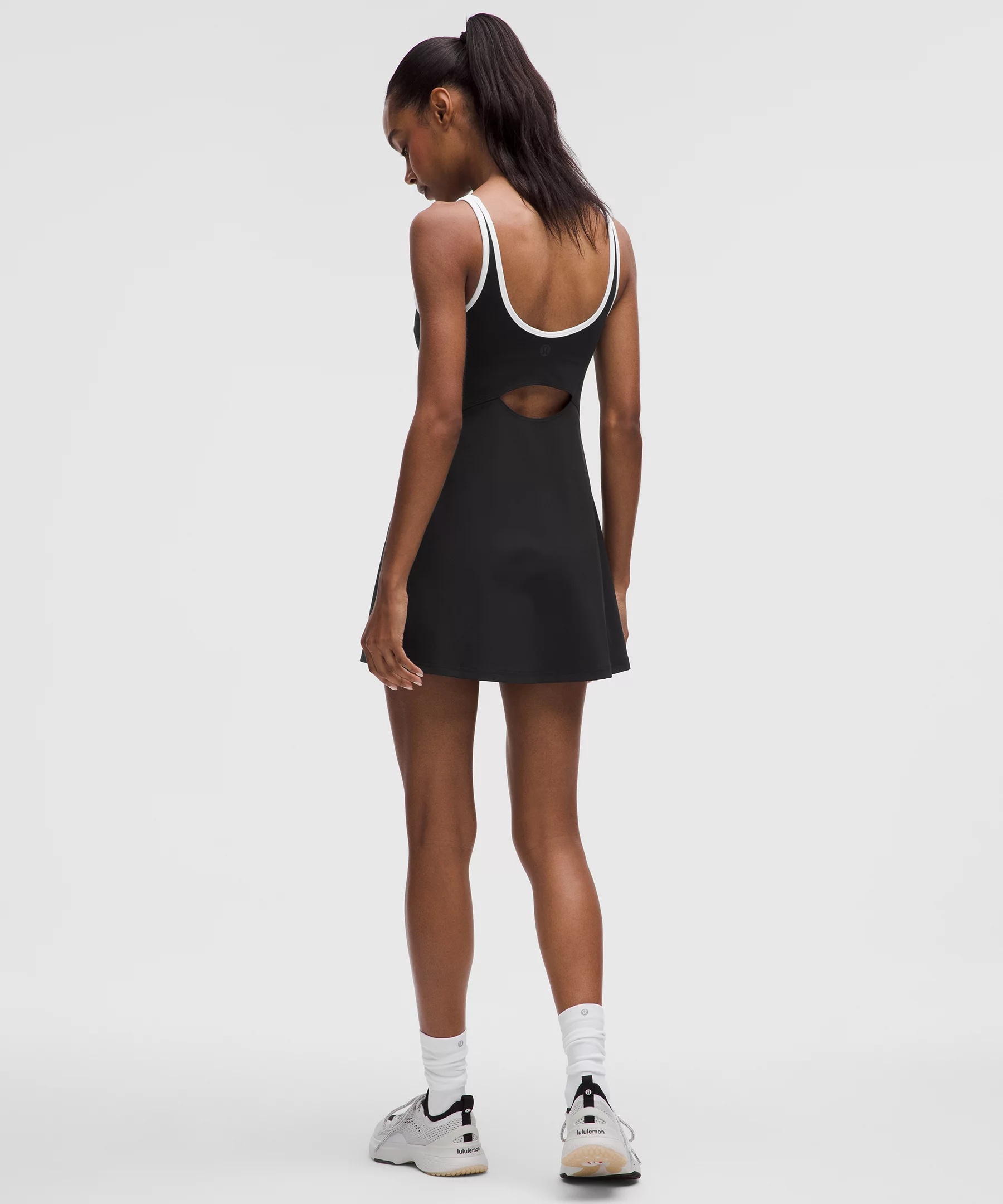 Scoop-Neck Cutout Tennis Dress - 3