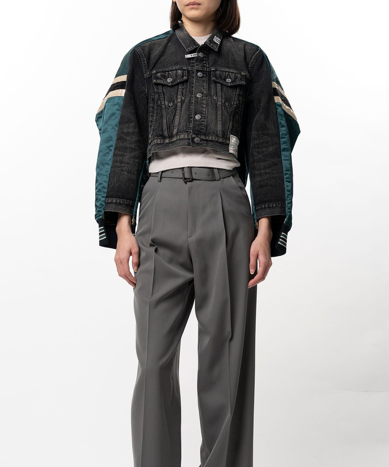 Front Back Combined Denim Jacket 4