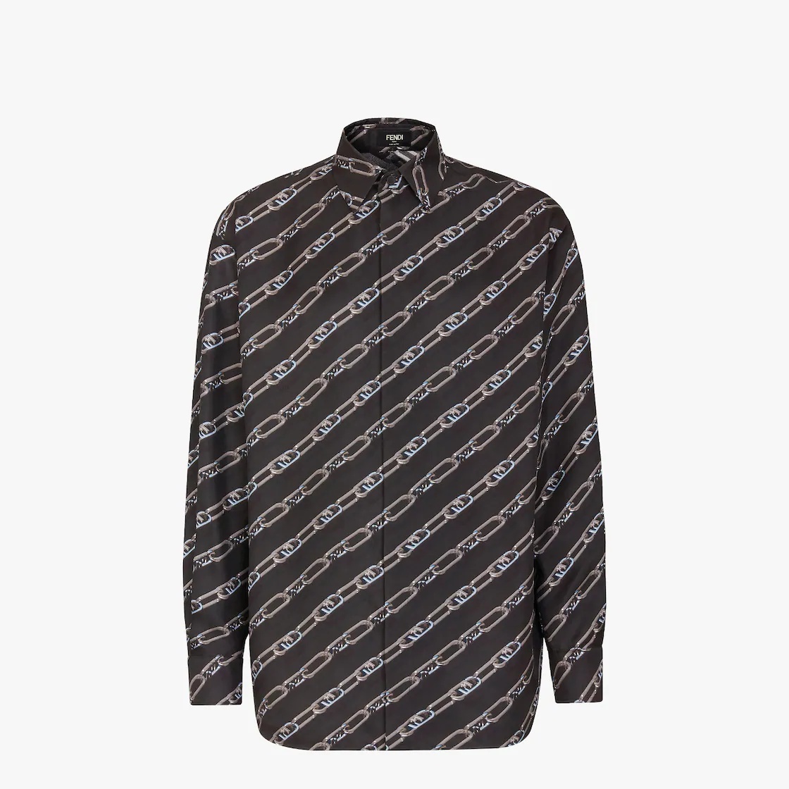 Black silk shirt - 1