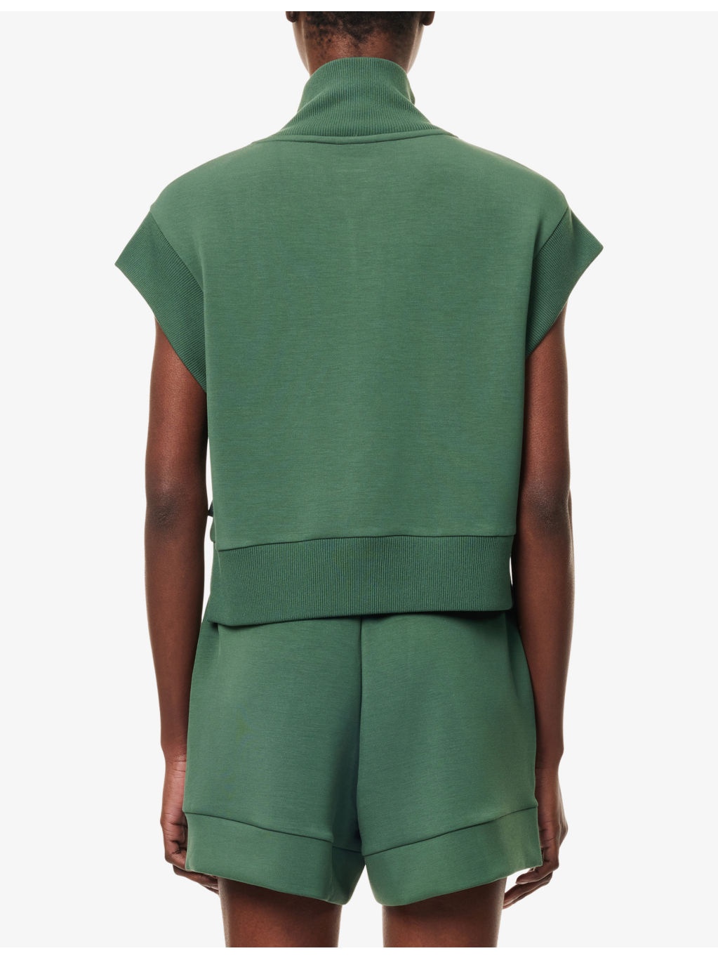 Kelly Half-Zip Stretch-Jersey Vest - 4