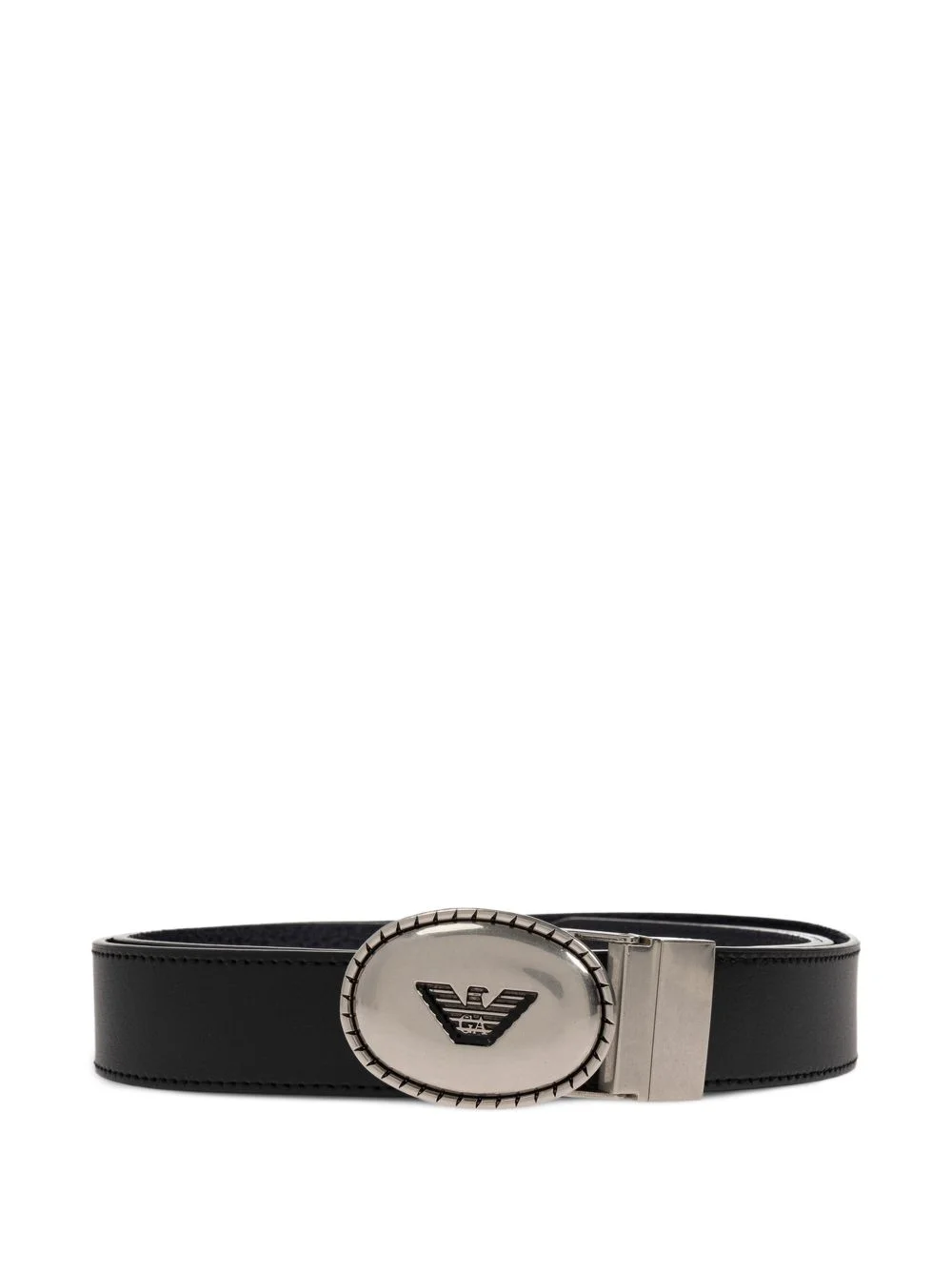 logo-plaque reversible belt - 1