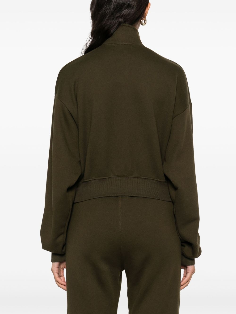 cropped half-zip sweatshirt - 4