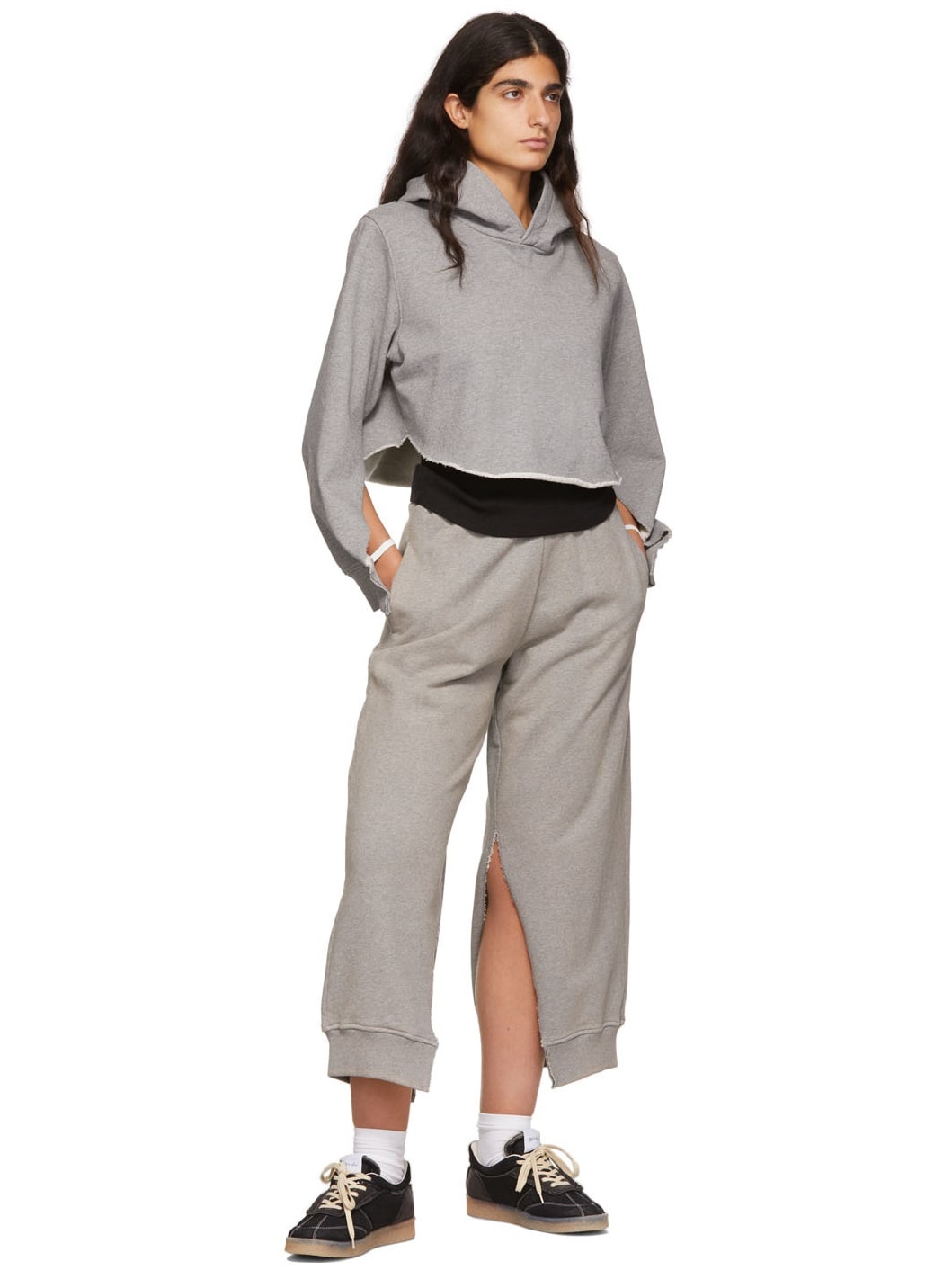 Grey Cotton Hoodie - 4