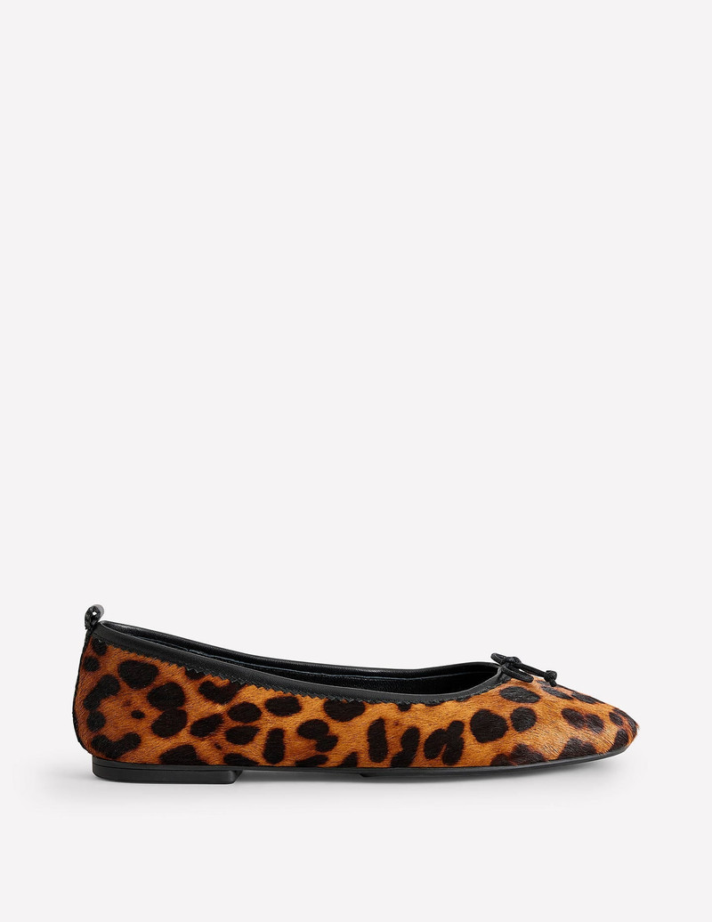 BODEN Kitty Flexi Sole Ballet Flats-Leopard outlook