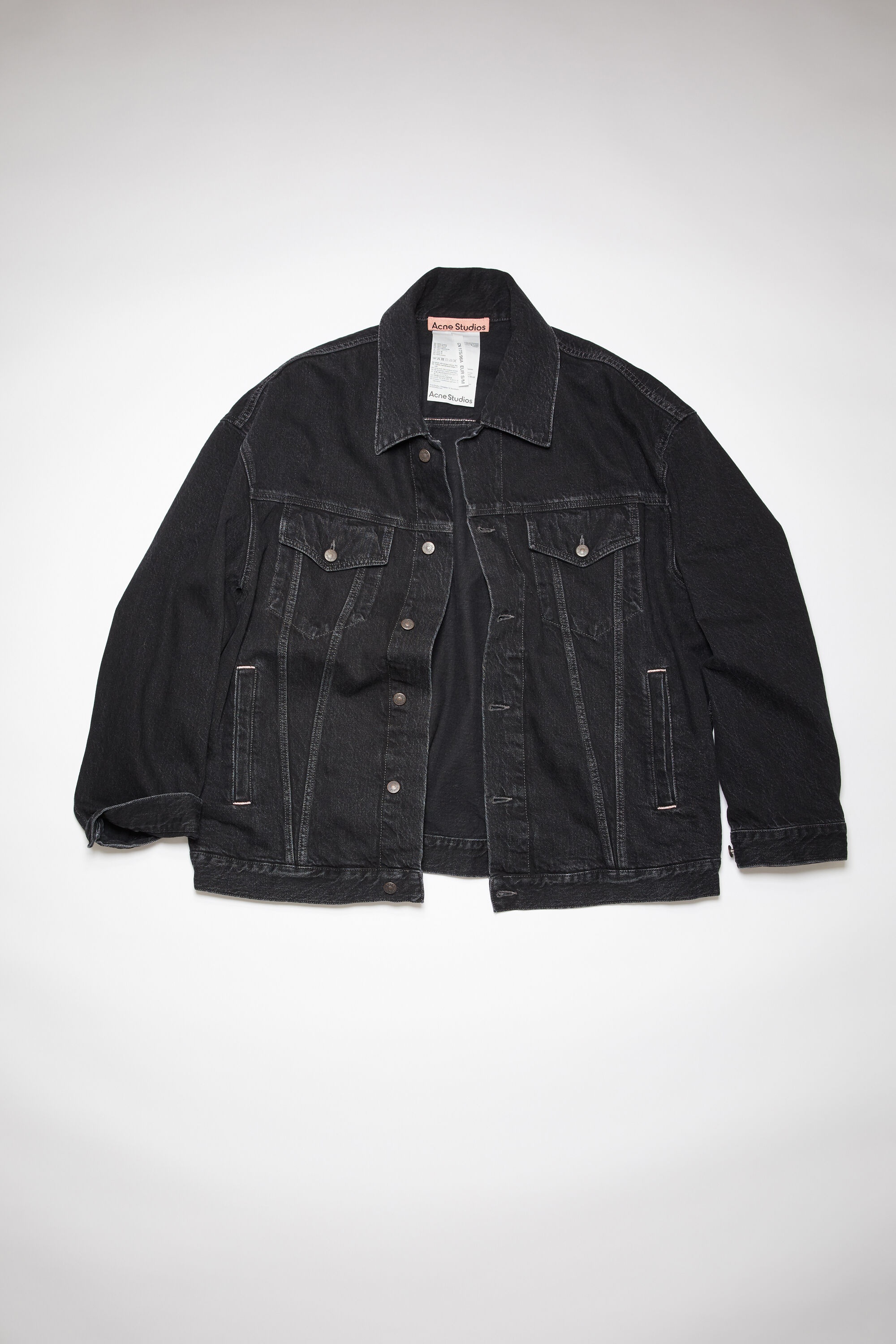 Denim jacket - Oversized unisex fit - Black - 7