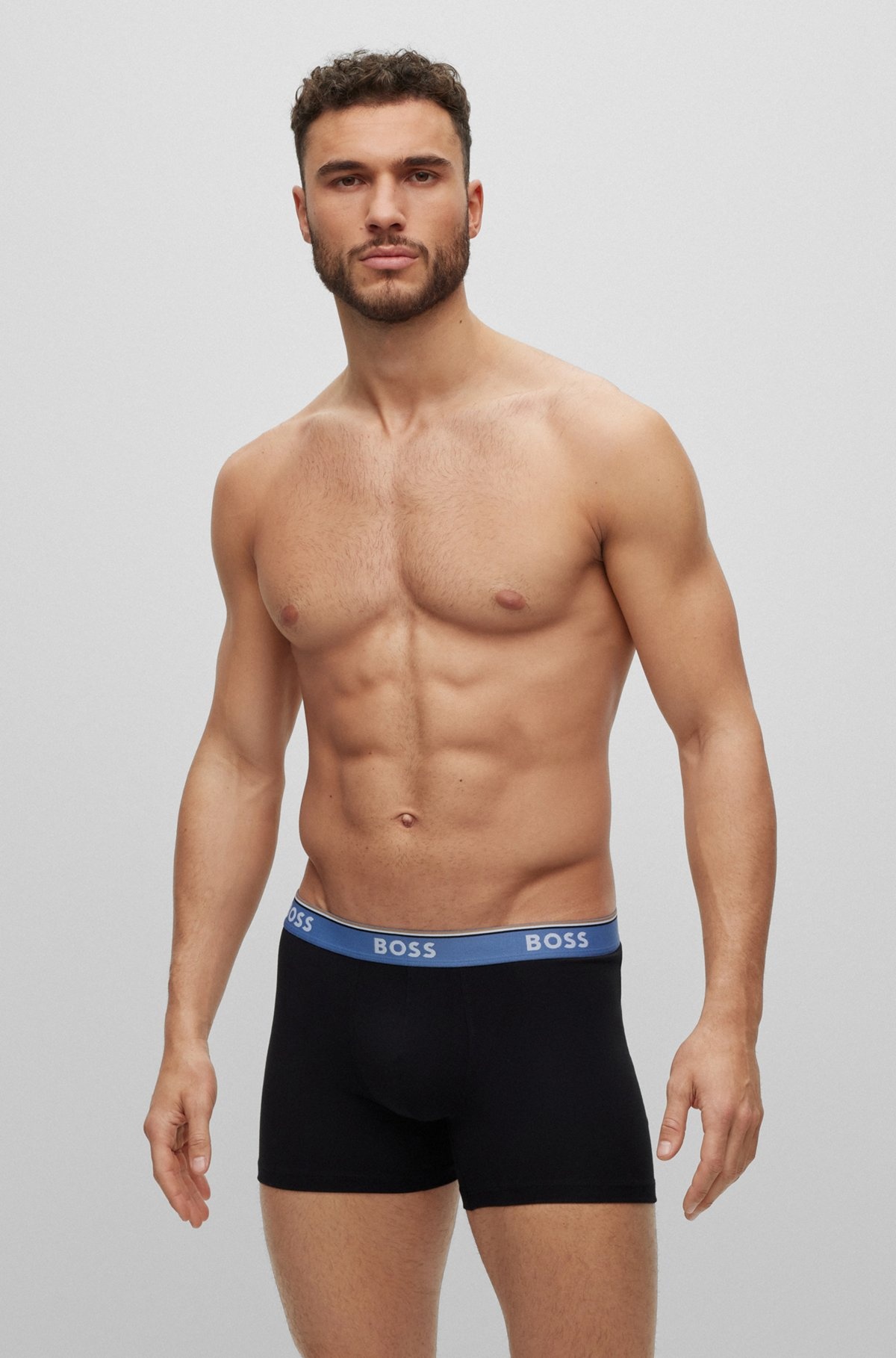 THREE-PACK OF BOXER BRIEFS WITH LOGO WAISTBANDS - 6