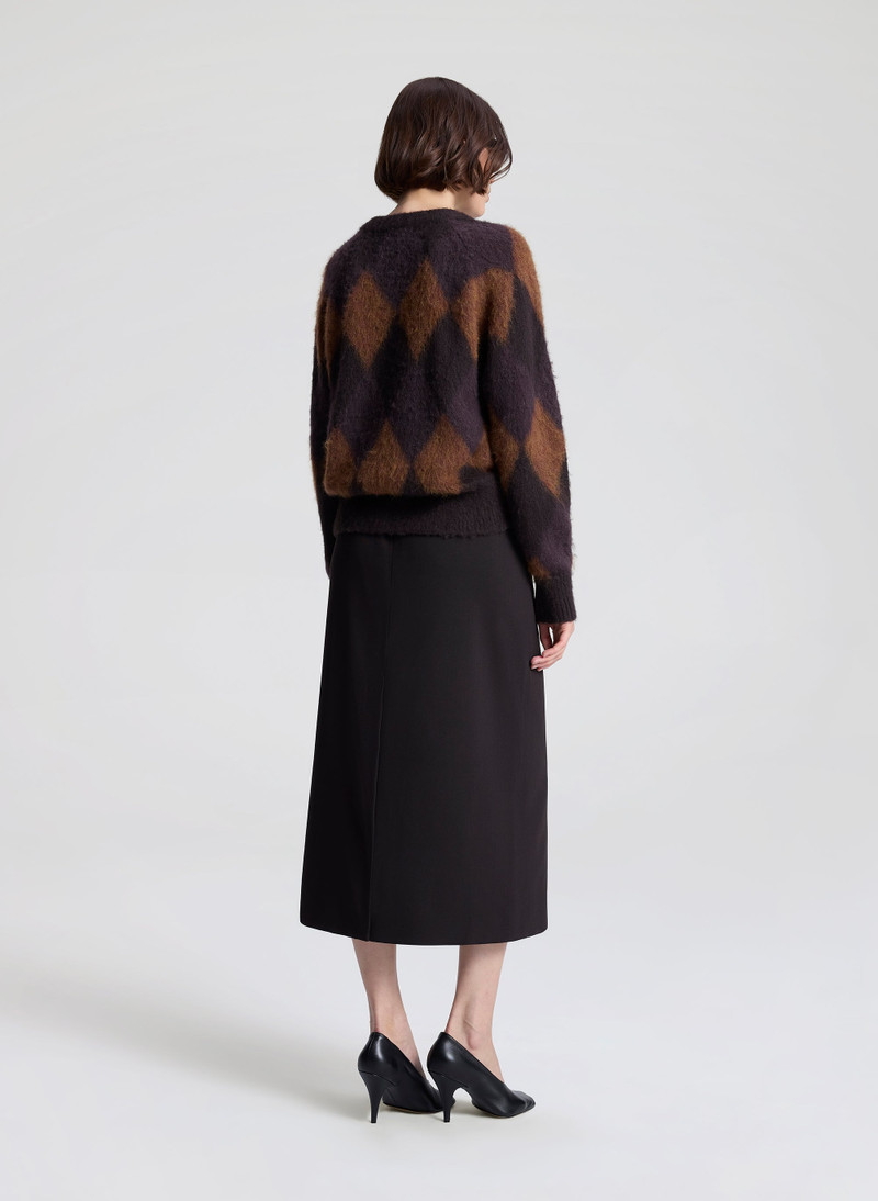 Ezra Brushed Alpaca Argyle Sweater 6