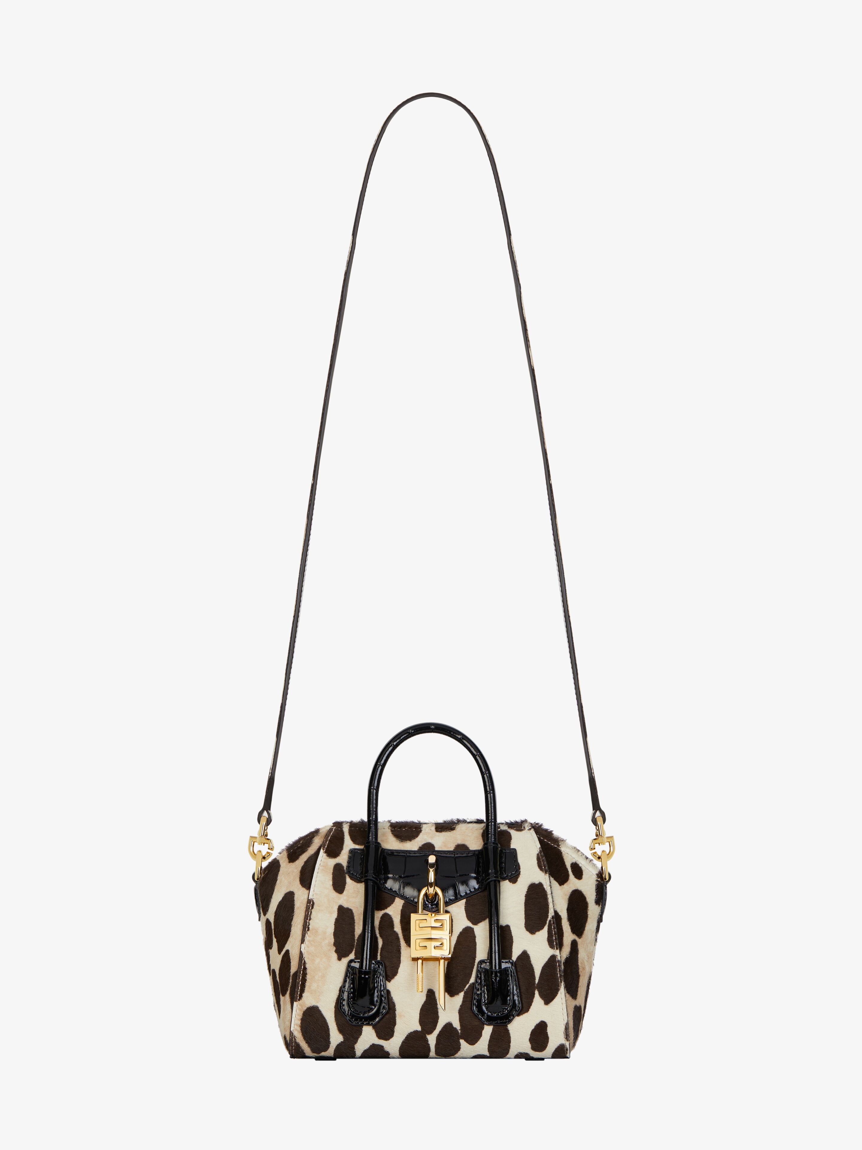 ANTIGONA TOY LOCK BAG IN LEOPARD PRINT PONY LEATHER - 3