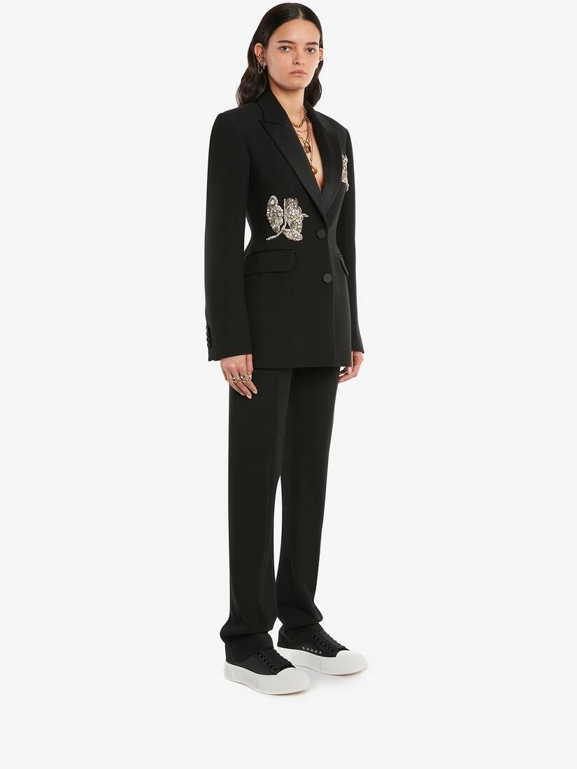Long Cigarette Trouser in Black - 3