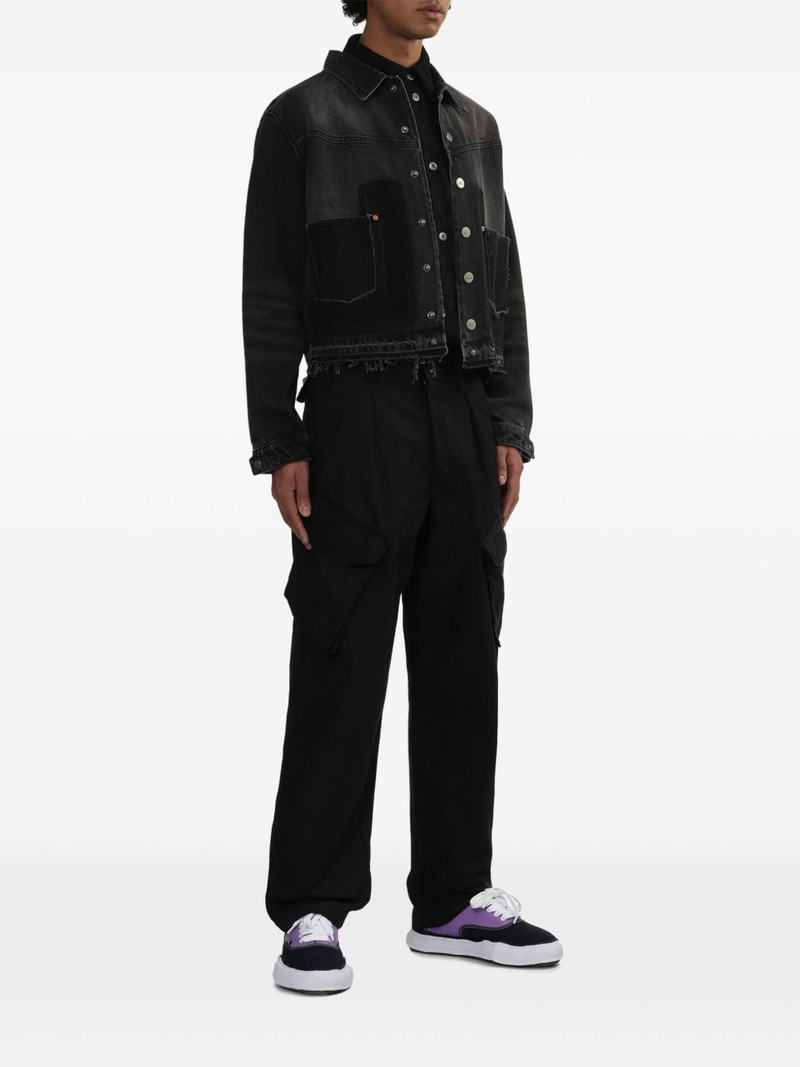 Andersson Bell unfinished-effect denim jacket outlook