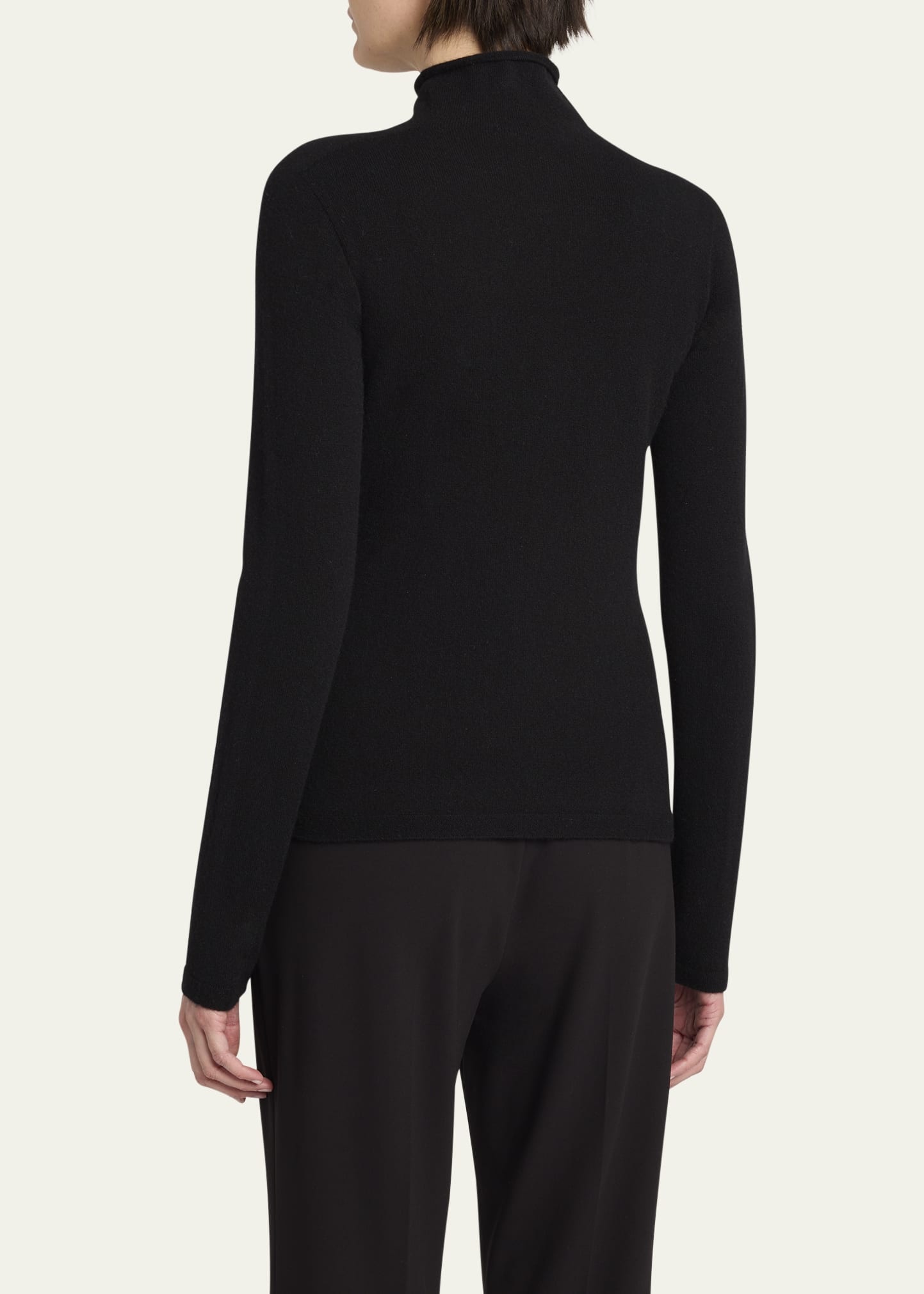 Ilmo Fitted Turtleneck Cashmere Top - 3