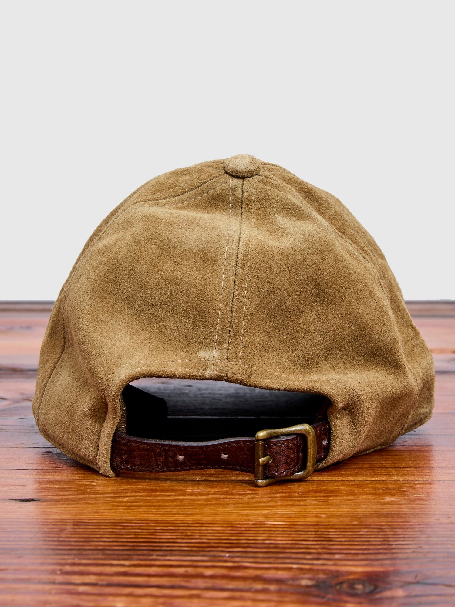 RRL by Ralph Lauren Ranch Logo Suede Cap in Tan | blueowl