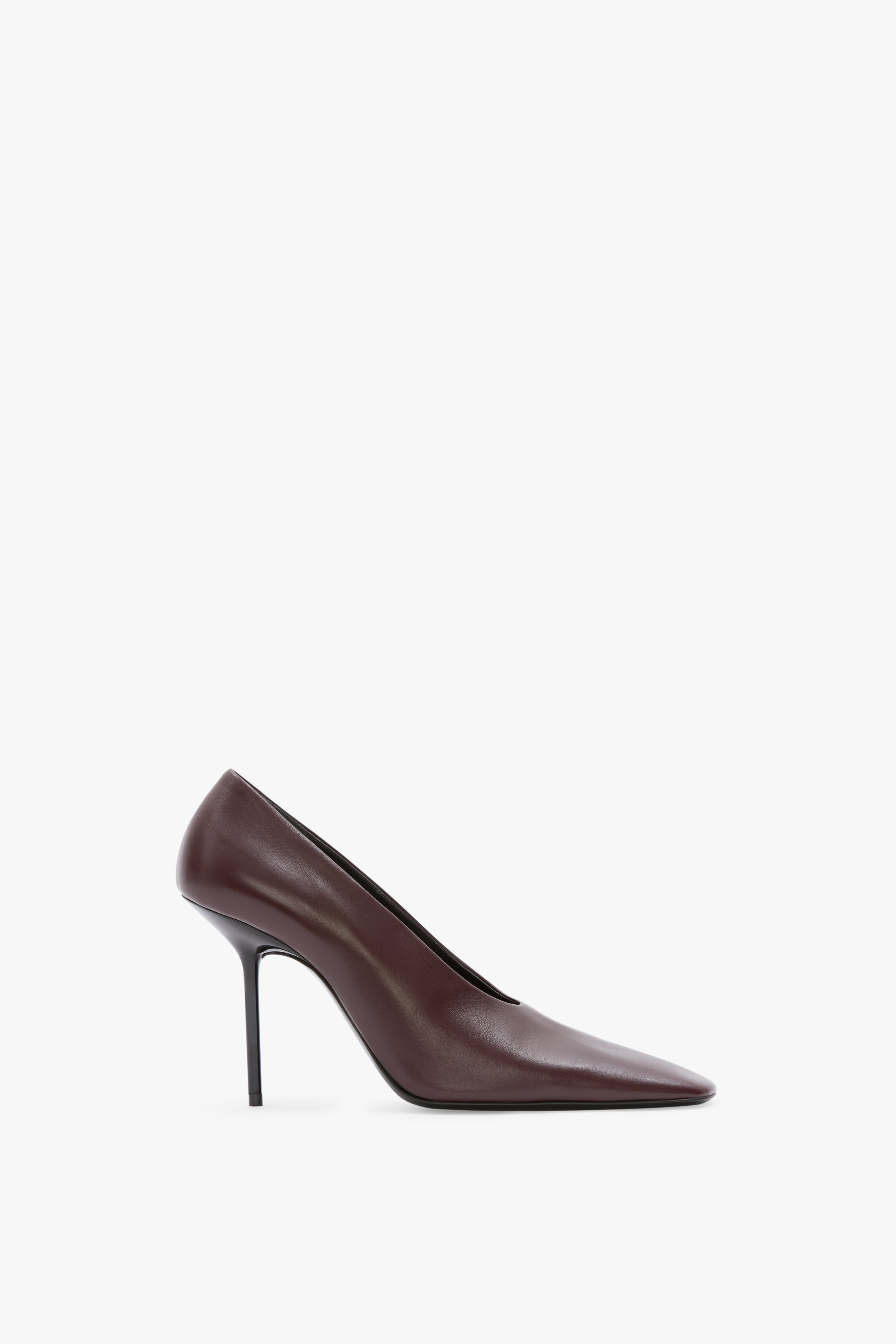 Olivia Stiletto Pump In Burgundy Smooth Leather - 1