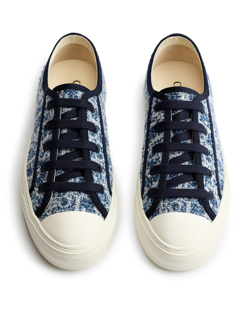 DIOR OBLIQUE BLUE WALK`N DIORIVIERA SNEAKER IN SPONGY DENIM 4