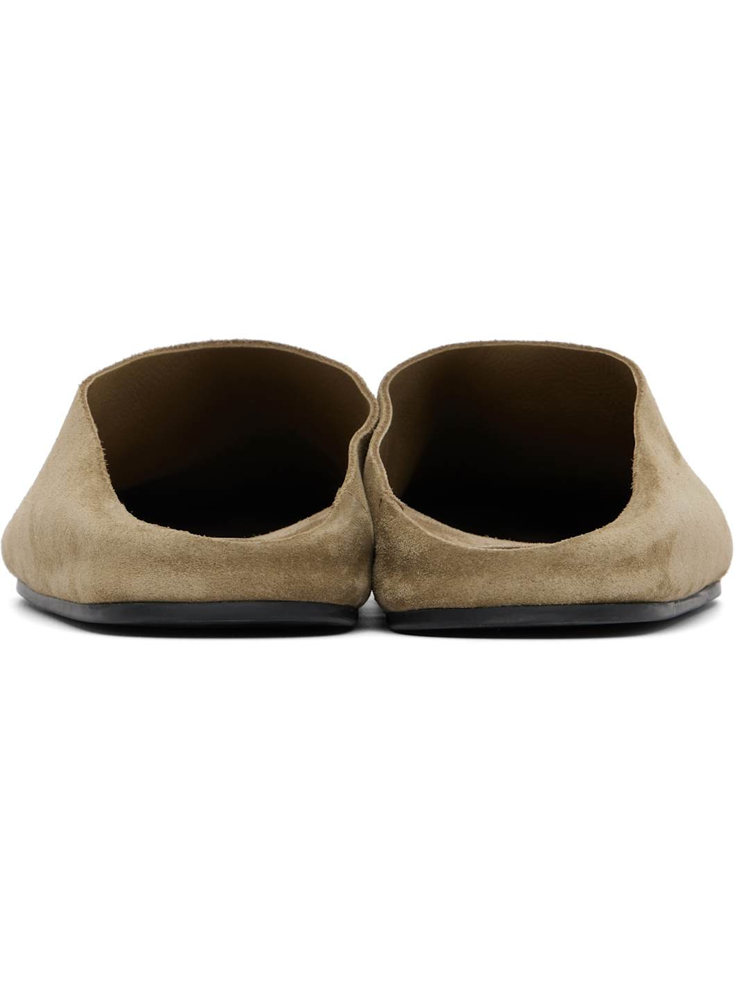 Beige Hudson Suede Slide Loafers - 2
