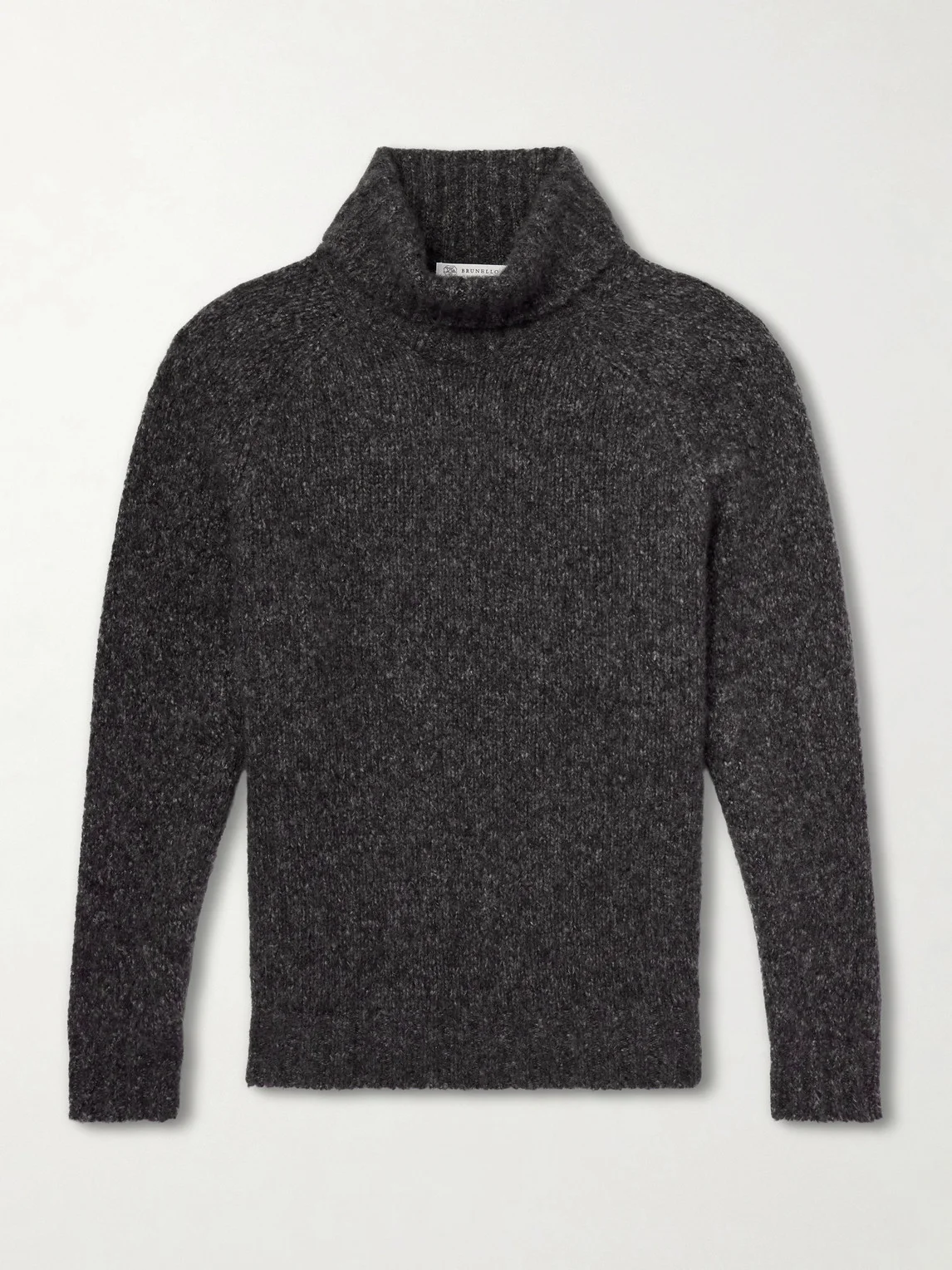 Ribbed Cashmere and Silk-Blend Rollneck Sweater - 1