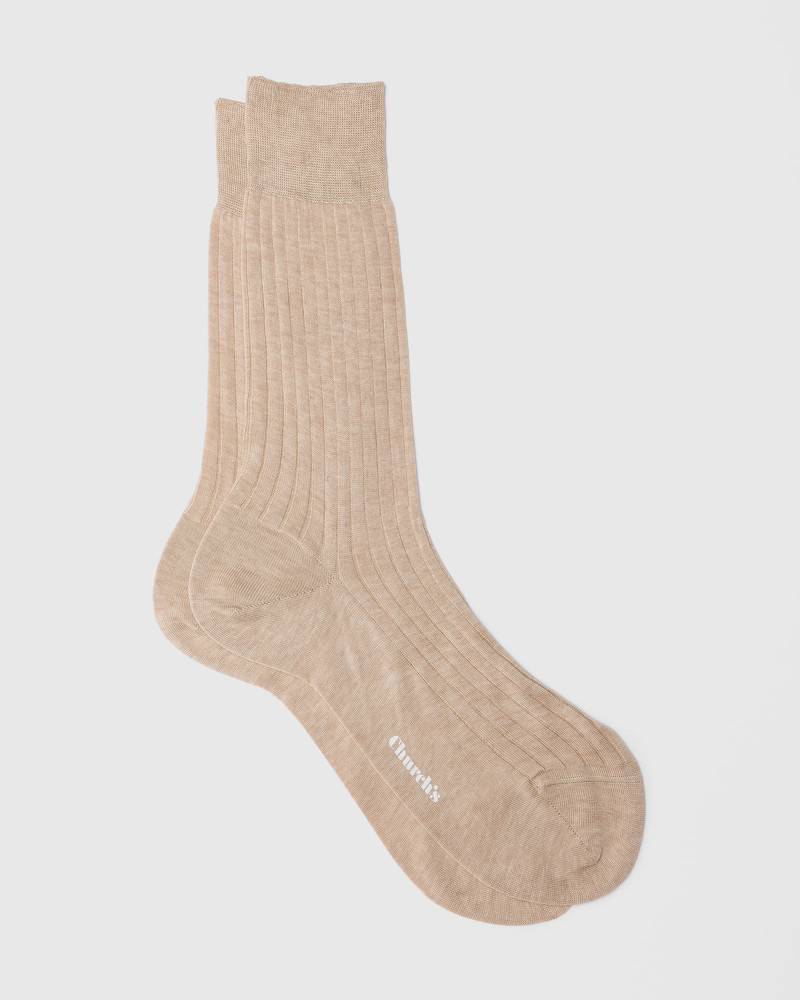 Ribbed cotton socks 1