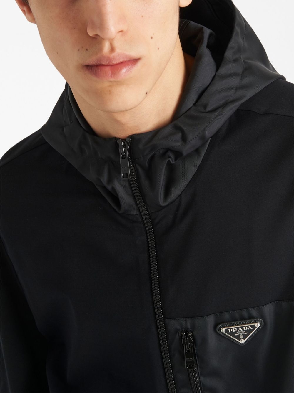 panelled hooded jacket - 4