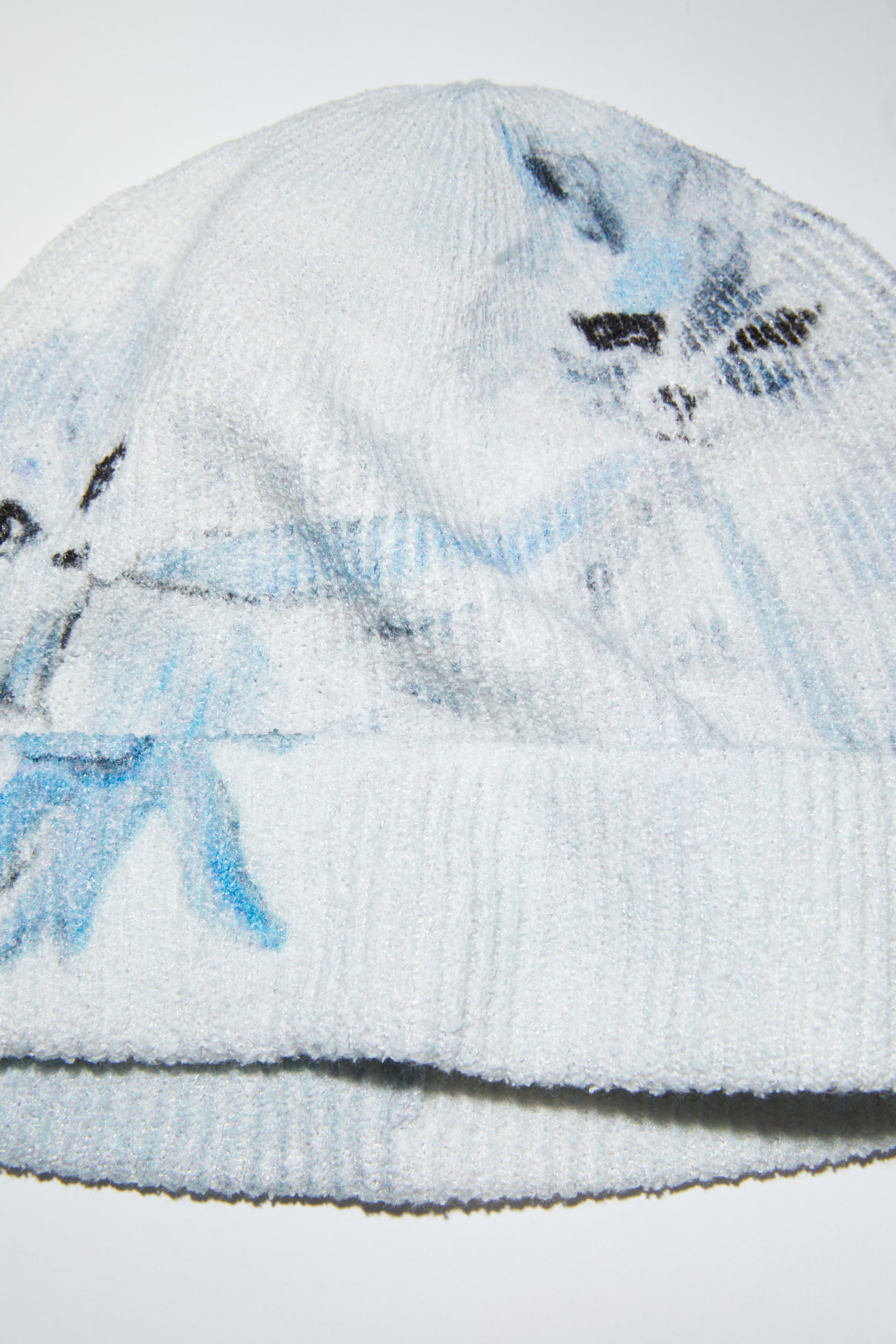 Printed knit beanie - Off white - 4