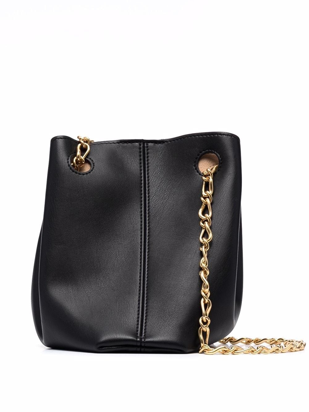 vegan-leather chain-strap tote bag - 1