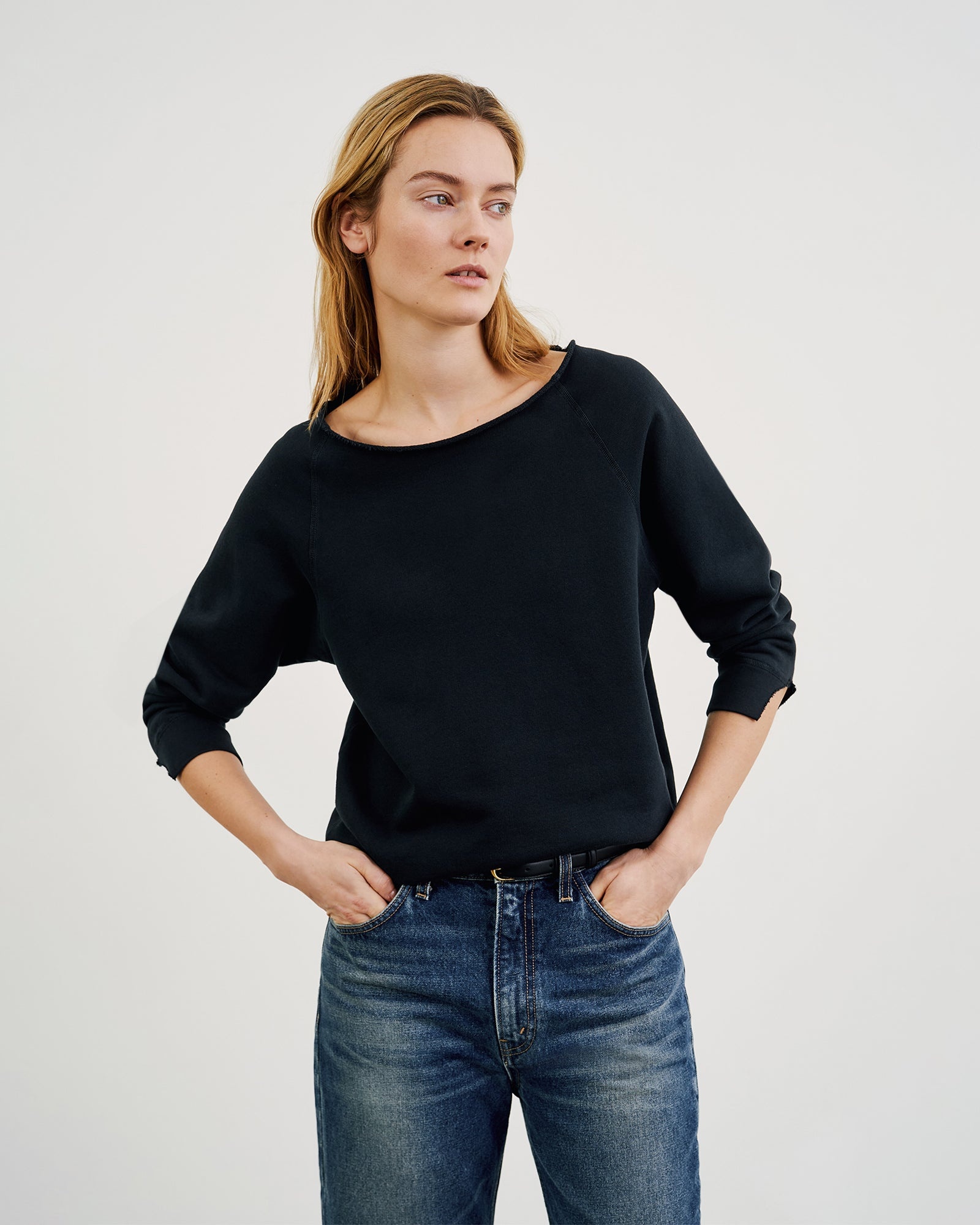 LUKA SCOOP NECK SWEATSHIRT - 2