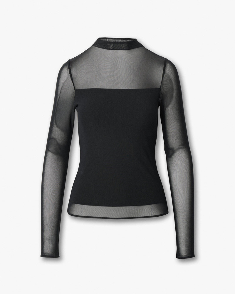 Luca Mixed-Media Mockneck 1