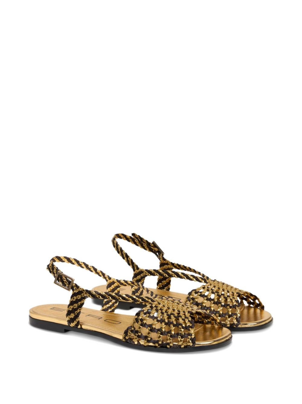 woven flat sandals - 2