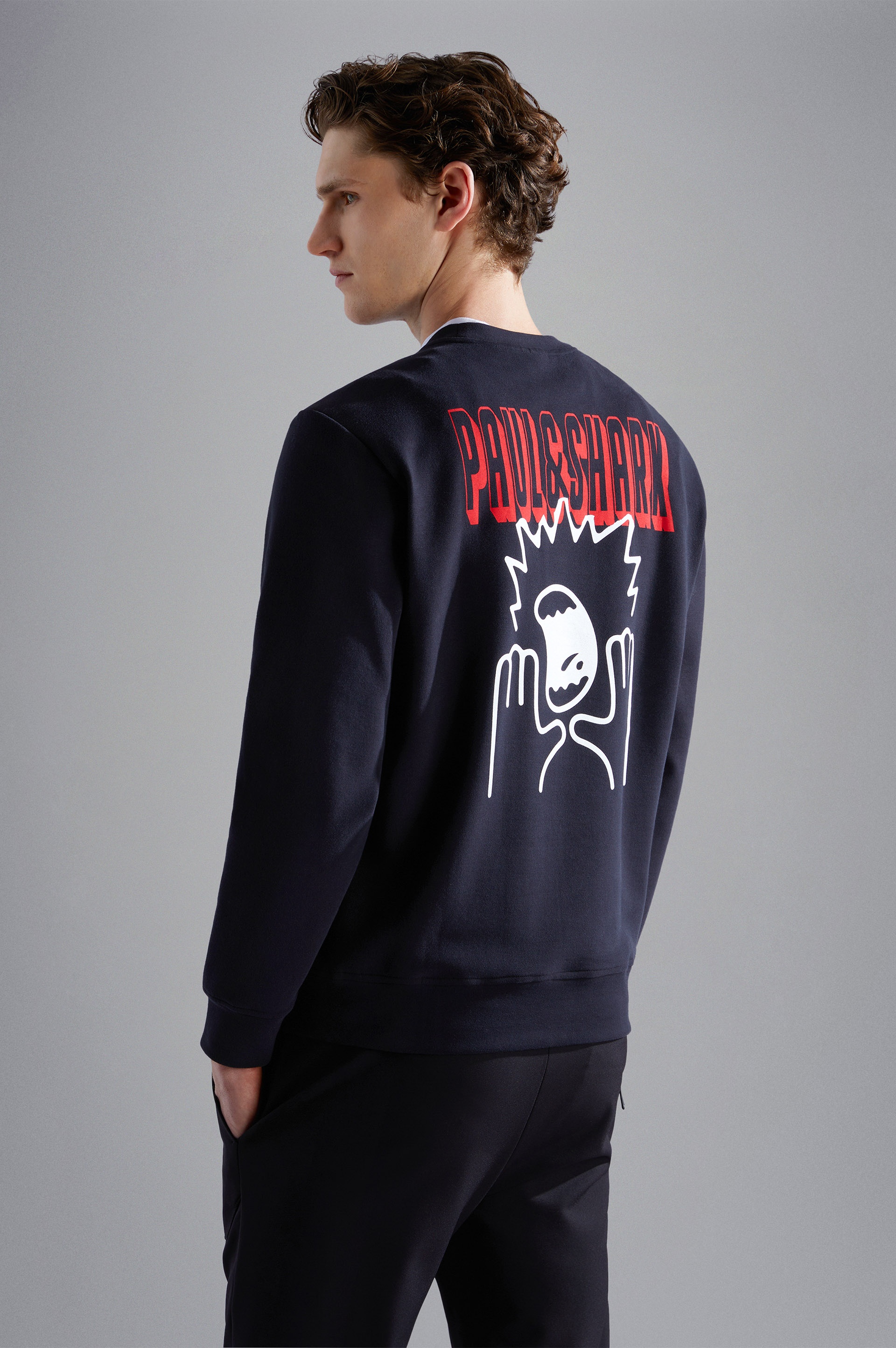 SOFT ACTIVE FLEECE COTTON SWEATSHIRT WITH PRINTS - 3