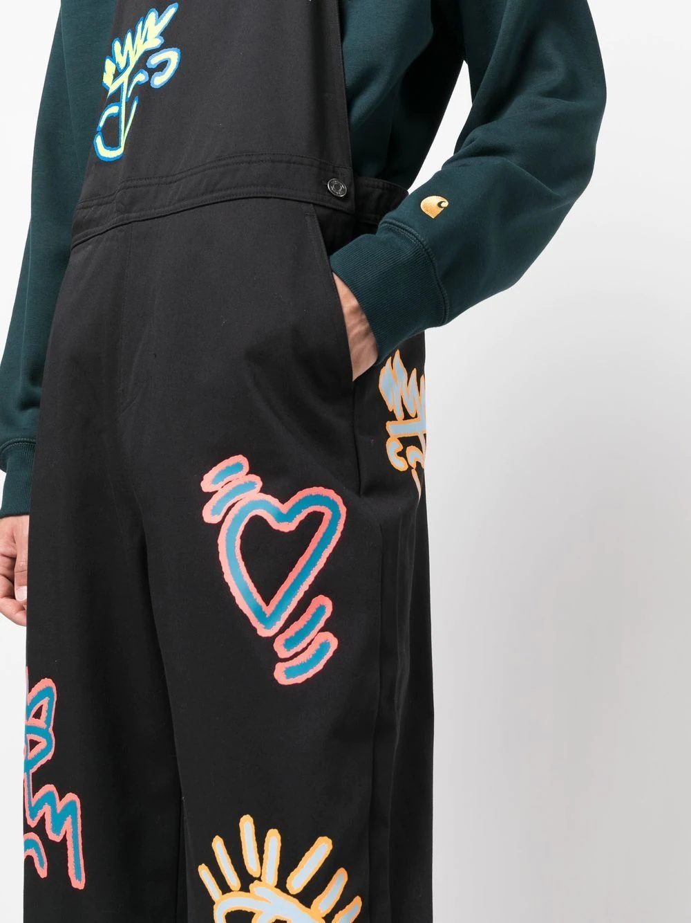 Love Unites straight-leg overalls - 5