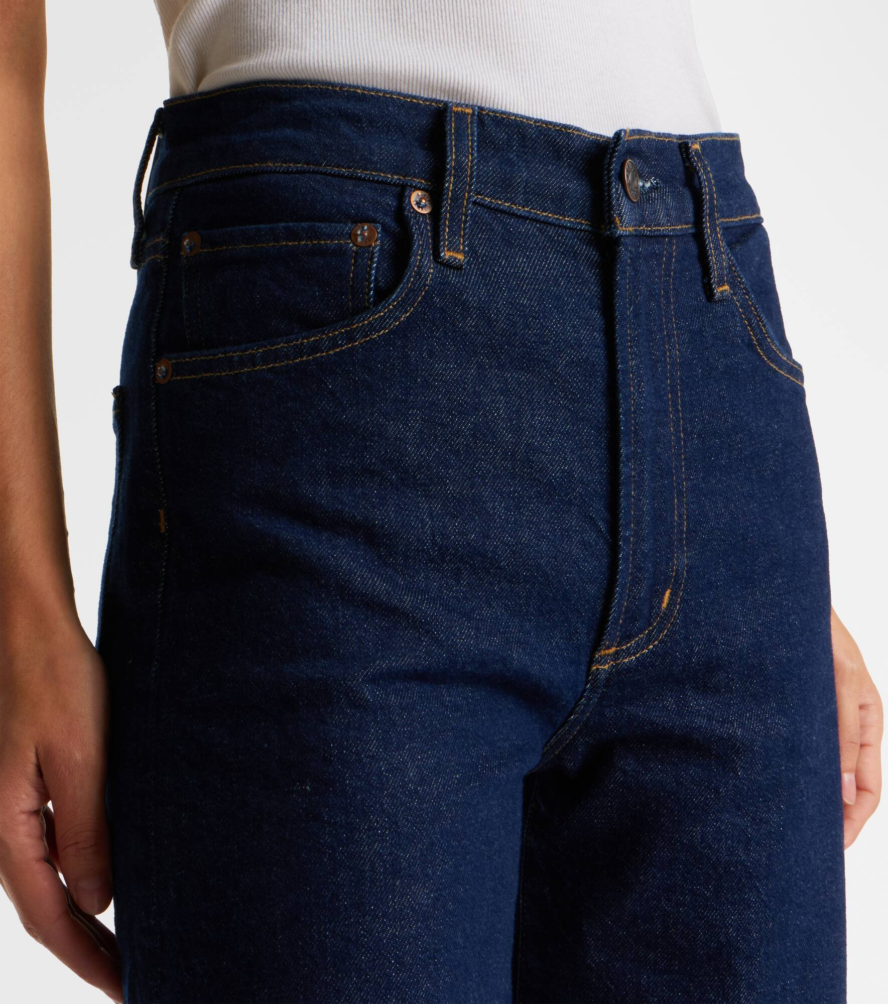 Harper mid-rise straight jeans - 4
