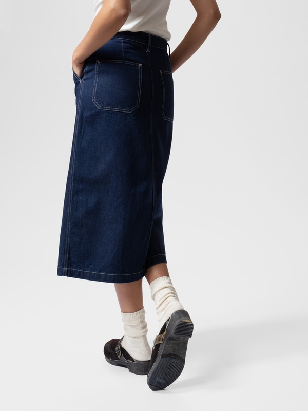 Boel Painter Denim Skirt Dark Blue - 3