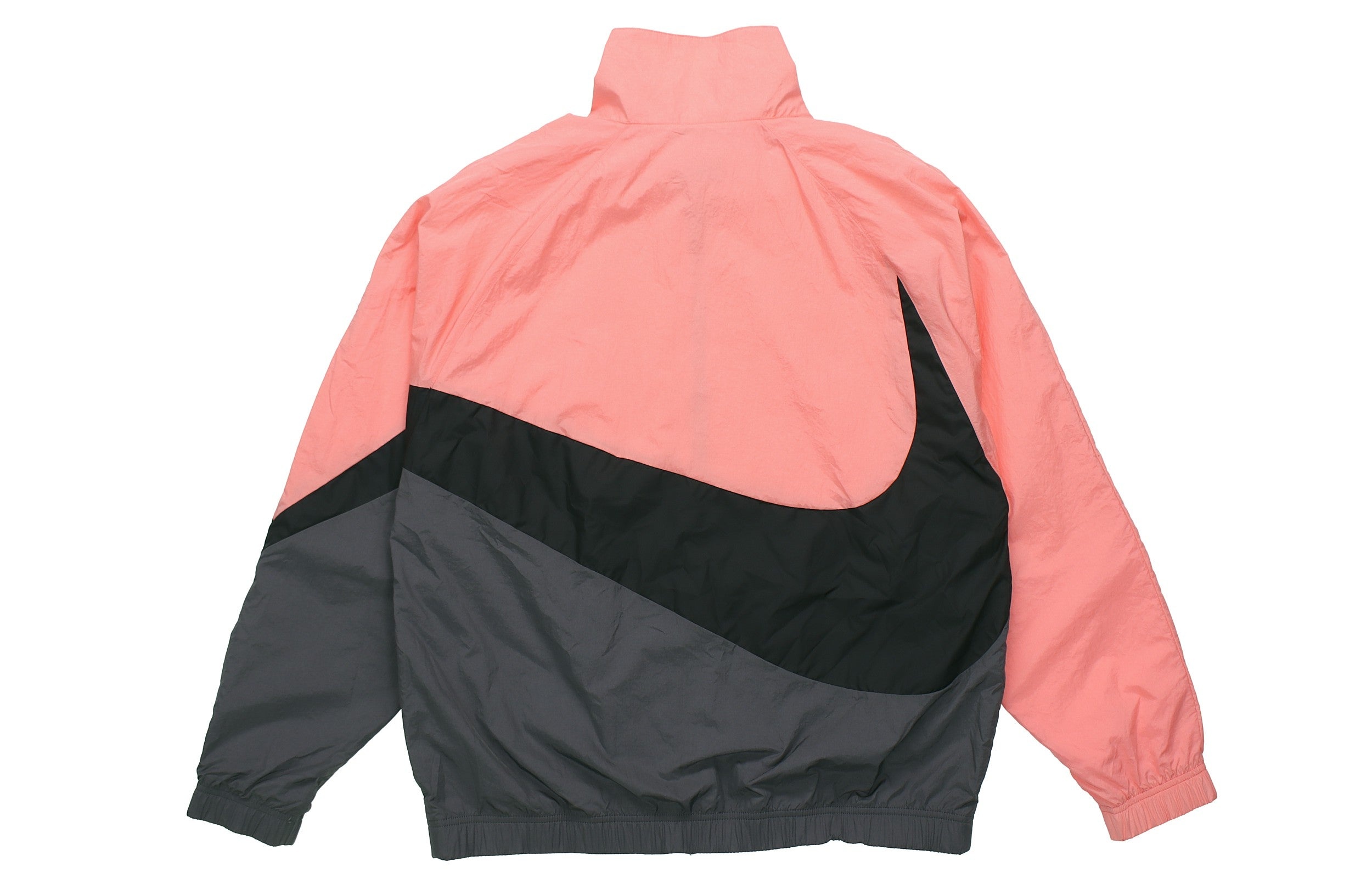 Nike Men's Sports Jacket Stand Collar Color Block 'Black Gray Pink' AR3133-668 - 2