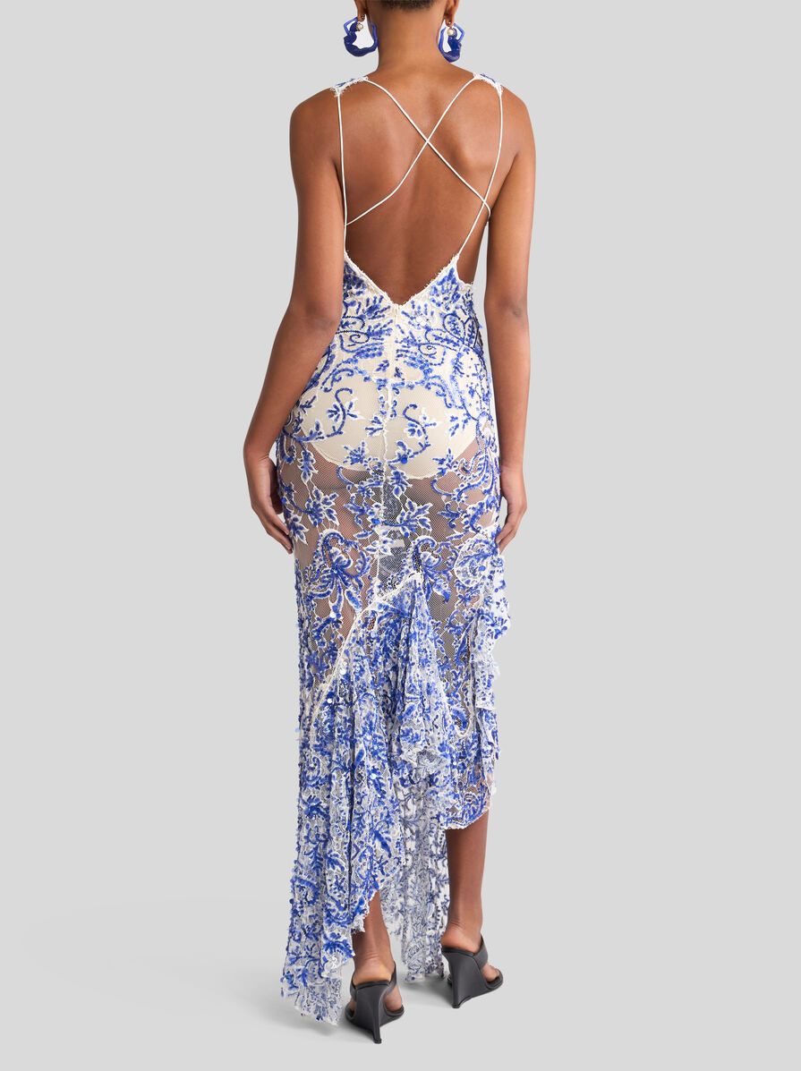 LONG DRESS WITH SEQUIN EMBROIDERY - 4
