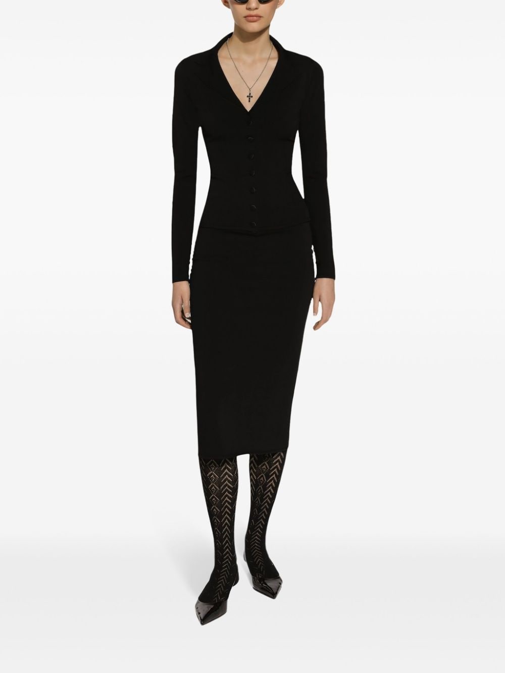 DG-logo pencil skirt - 3