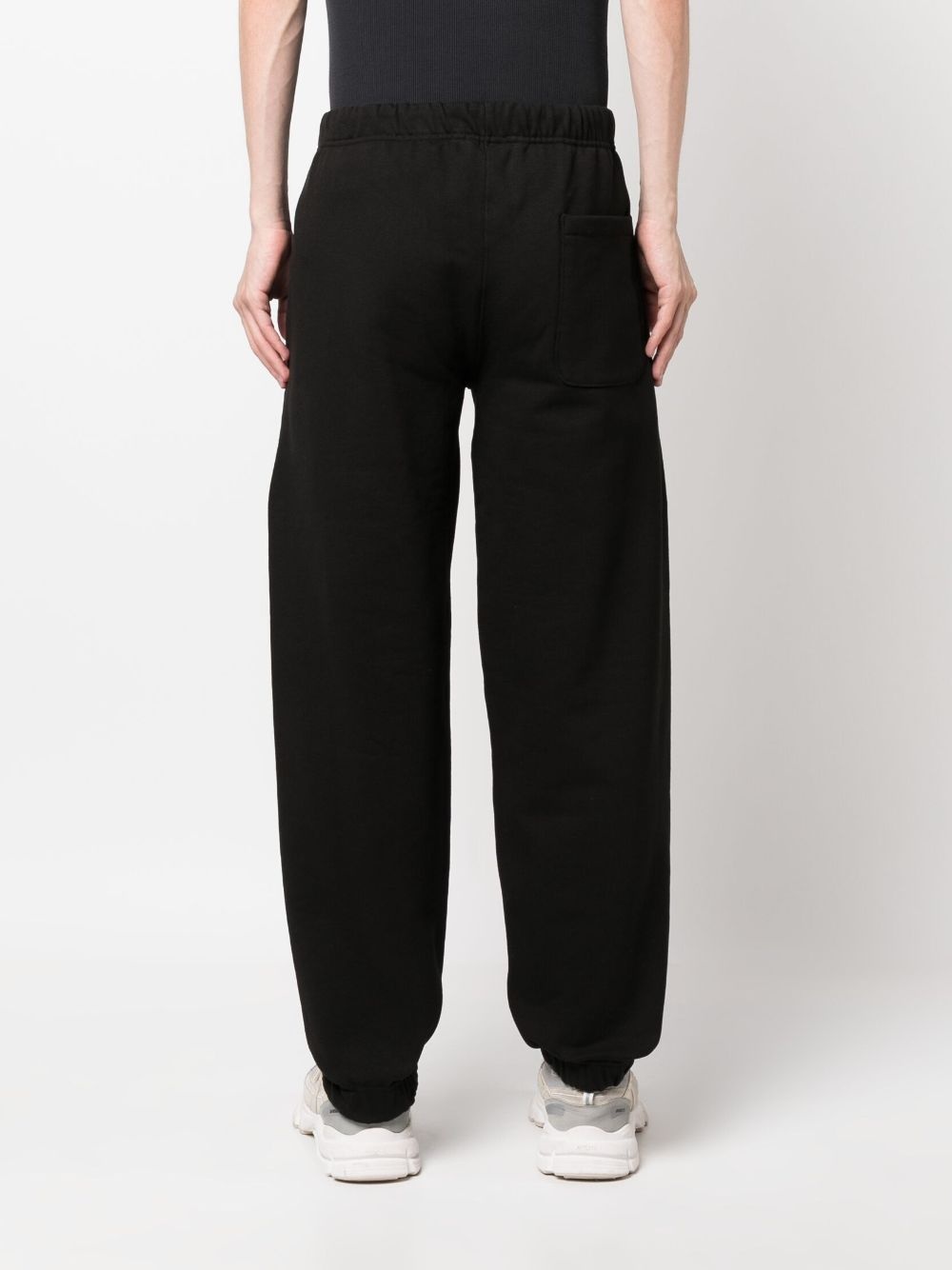 logo-embroidered tapered track pants - 4