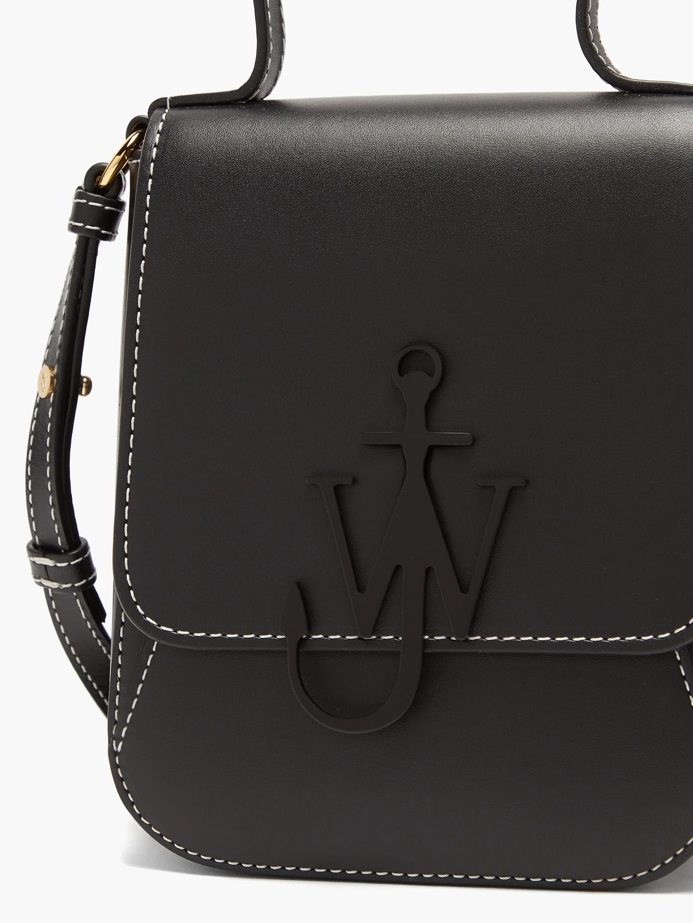 Anchor-logo leather mini bag - 5