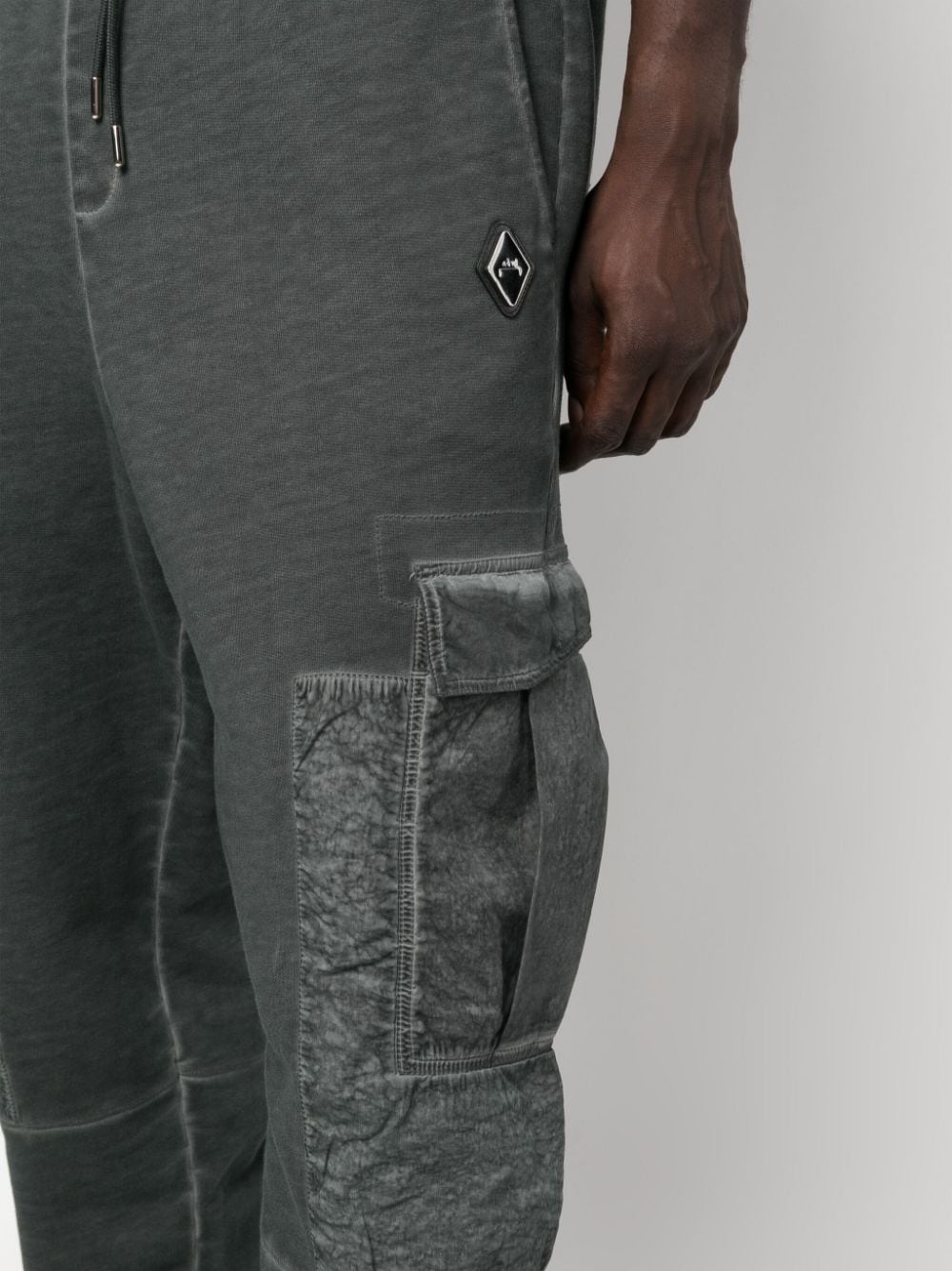 cotton cargo track pants - 5
