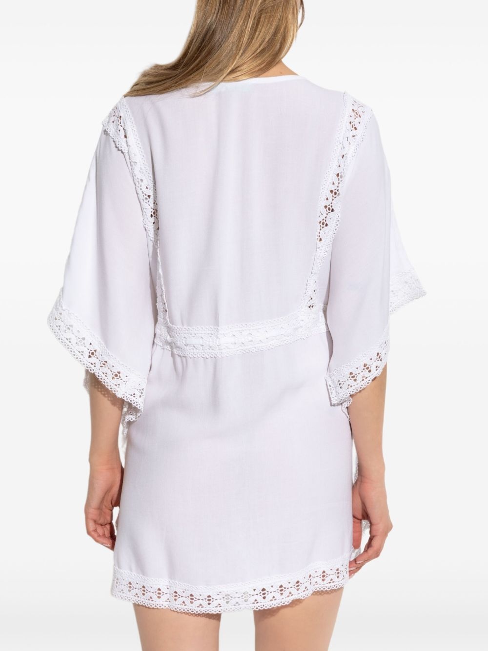 Evin lace-trim beach cover-up - 4