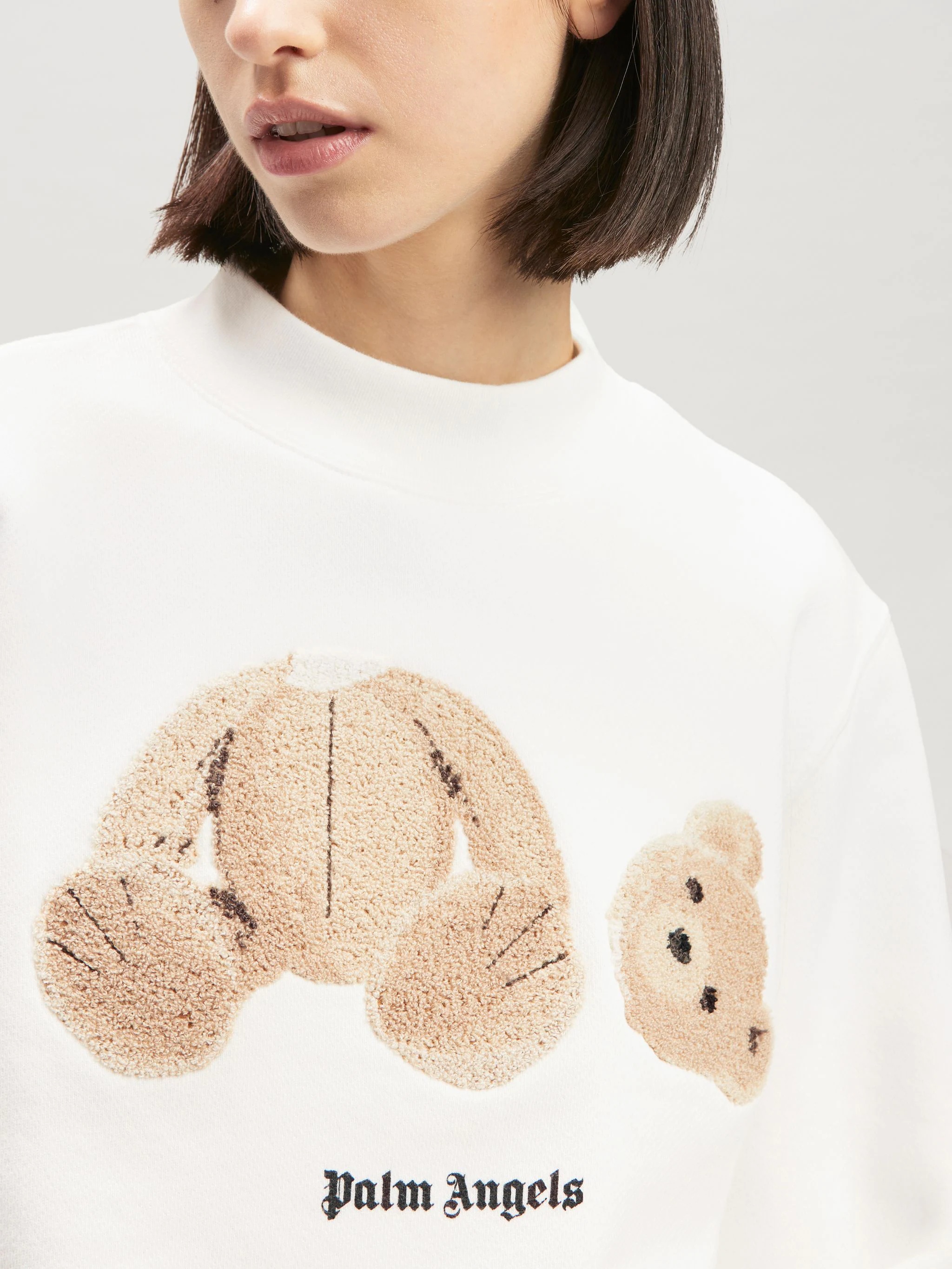 PALM BEAR FITTED CREW SWEATSHIRT - 6