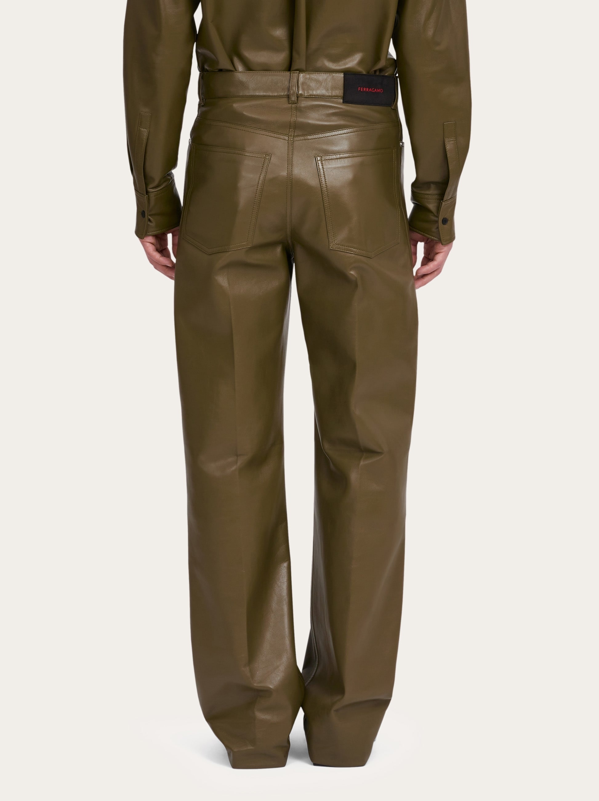 Nappa five pocket trouser - 4