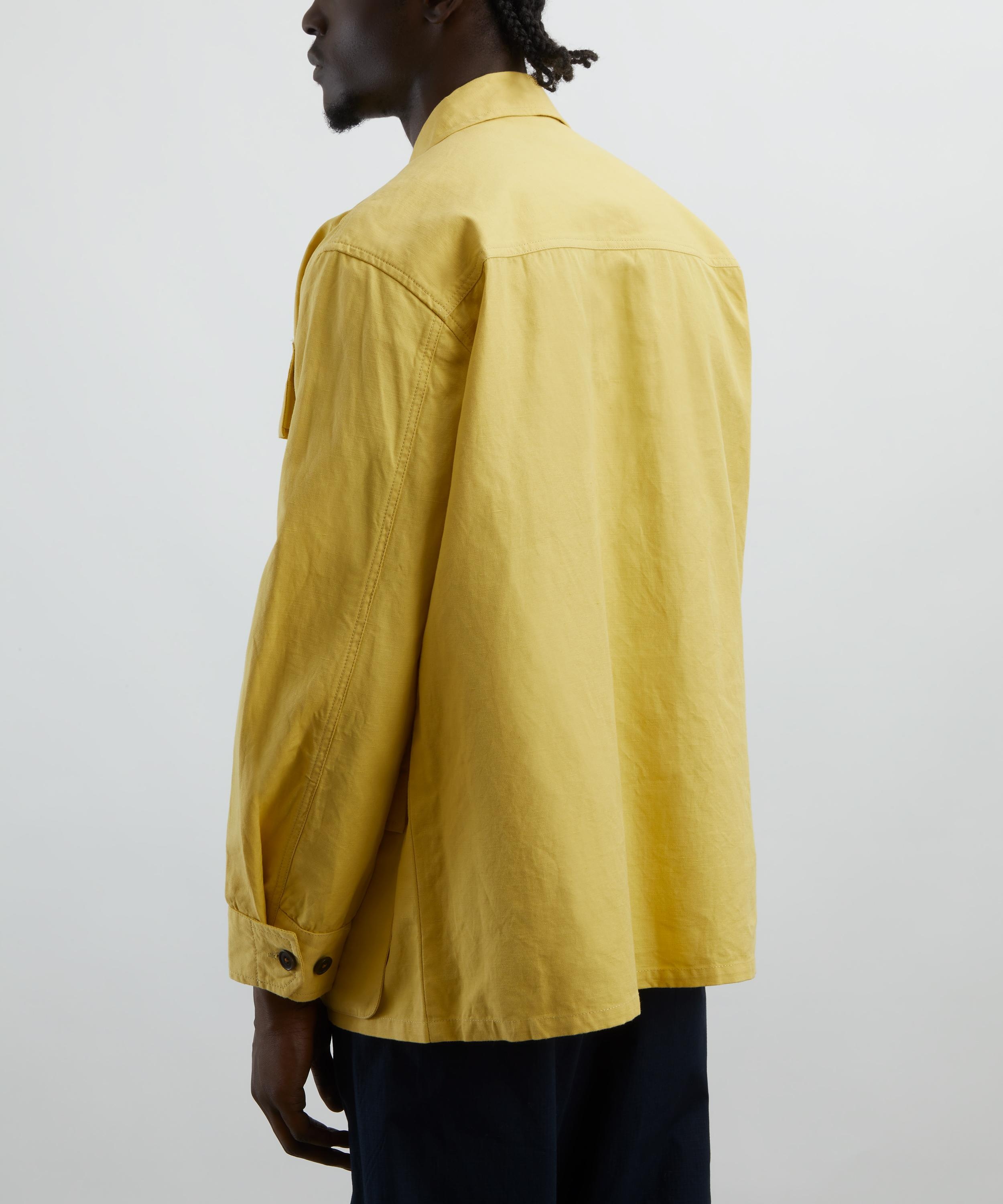 Lemon Linen Slub Weave Jungle Jacket - 4
