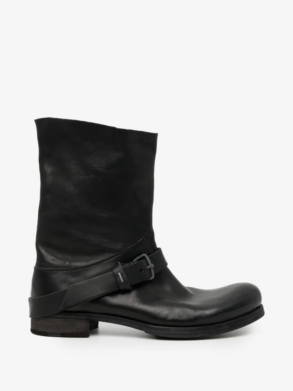 buckle-strap biker boots - 1